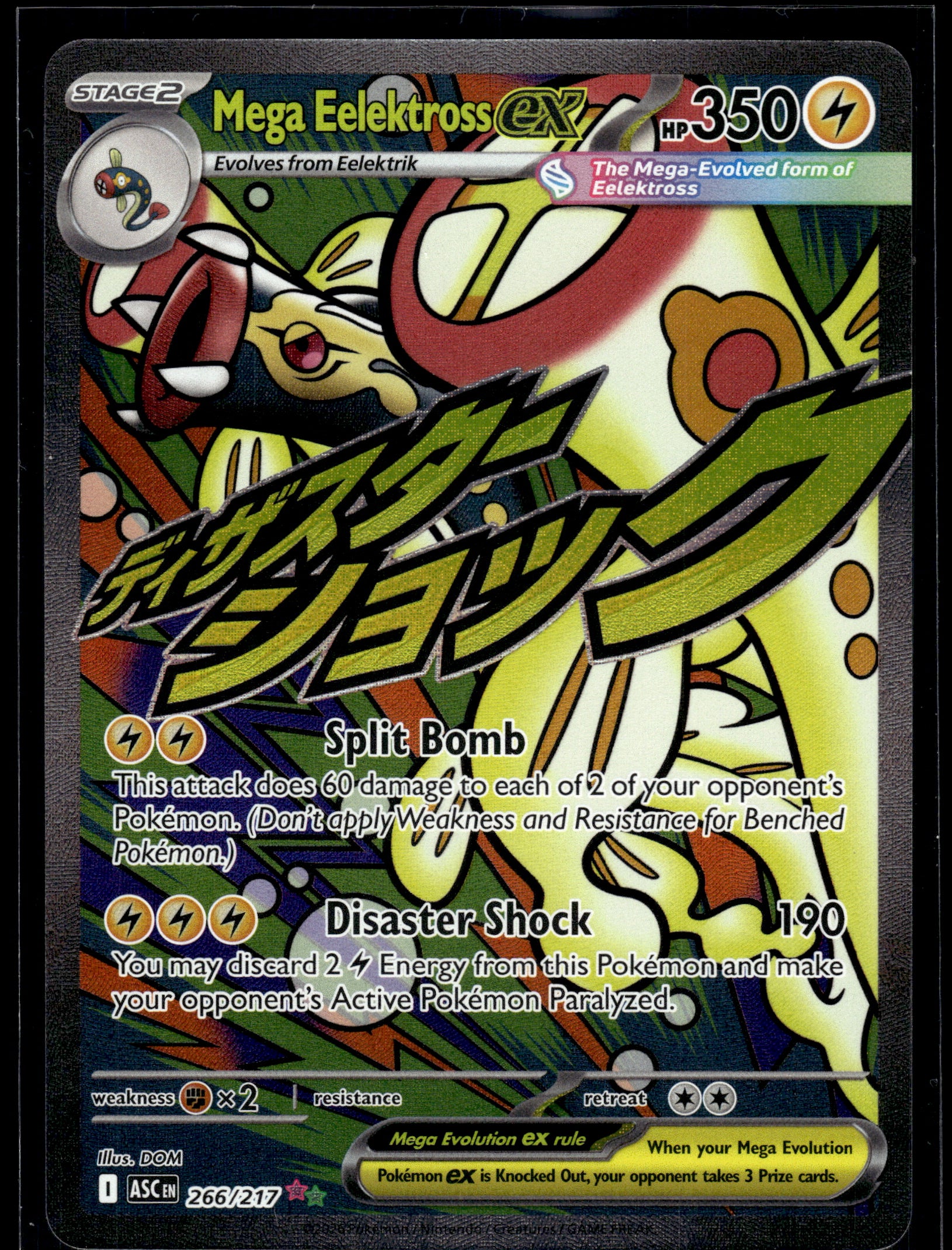 Mega Eelektross ex #266/217 Ascended Heroes NM