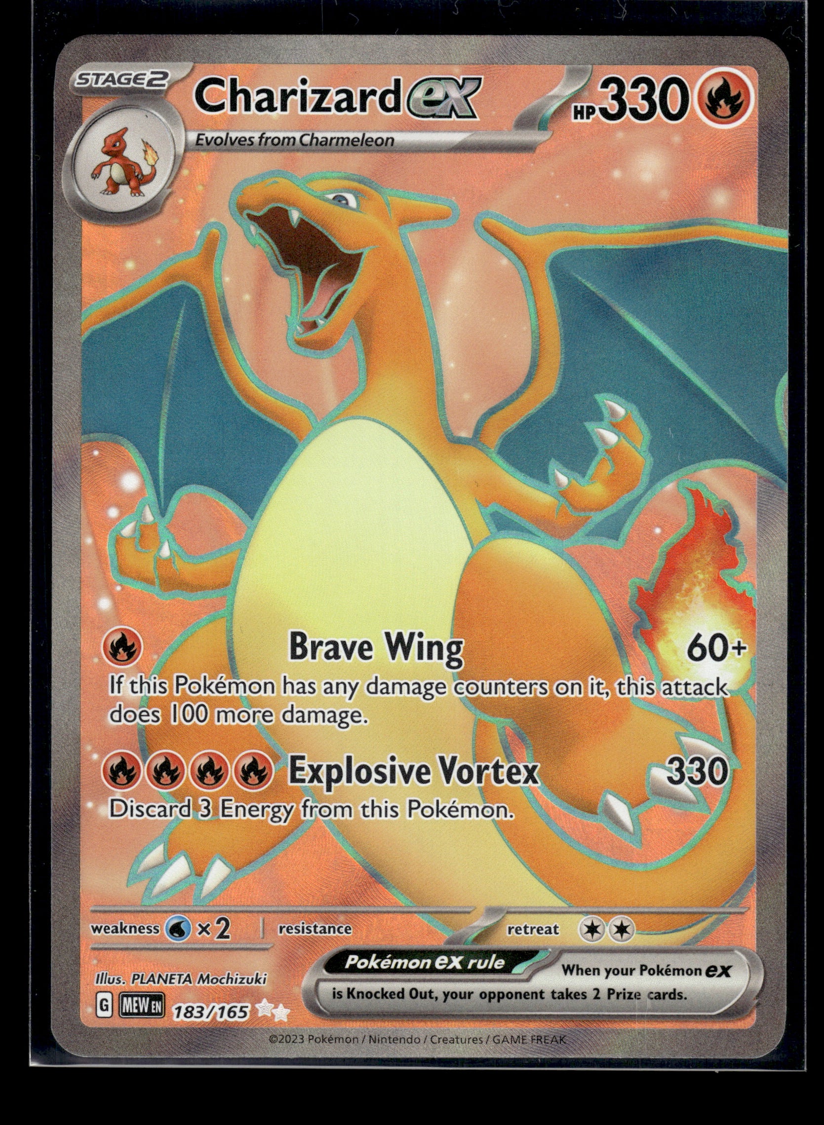 Charizard ex #183/165 Scarlet & Violet 151 VLP