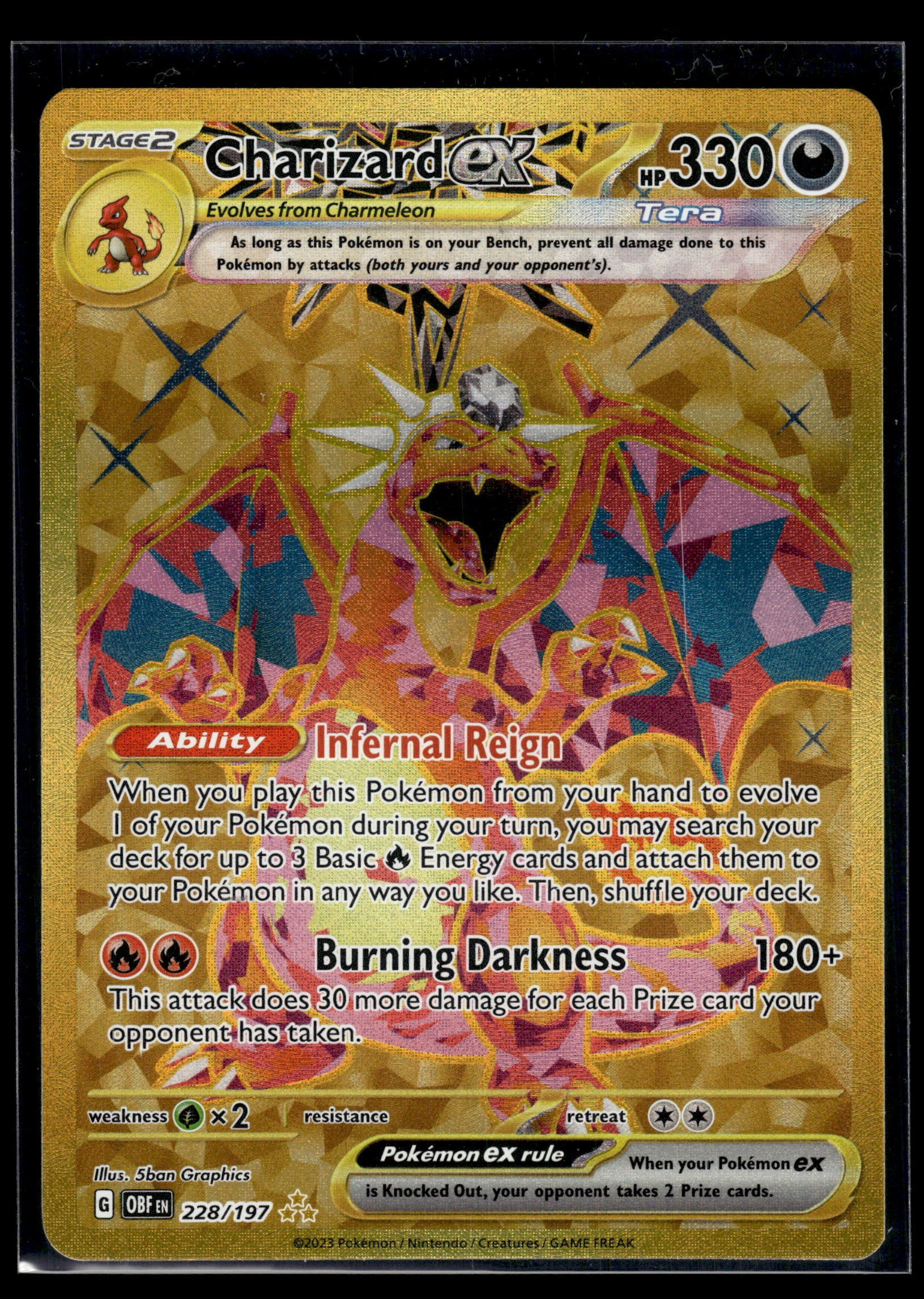 Charizard ex #228/197 Obsidian Flames LP