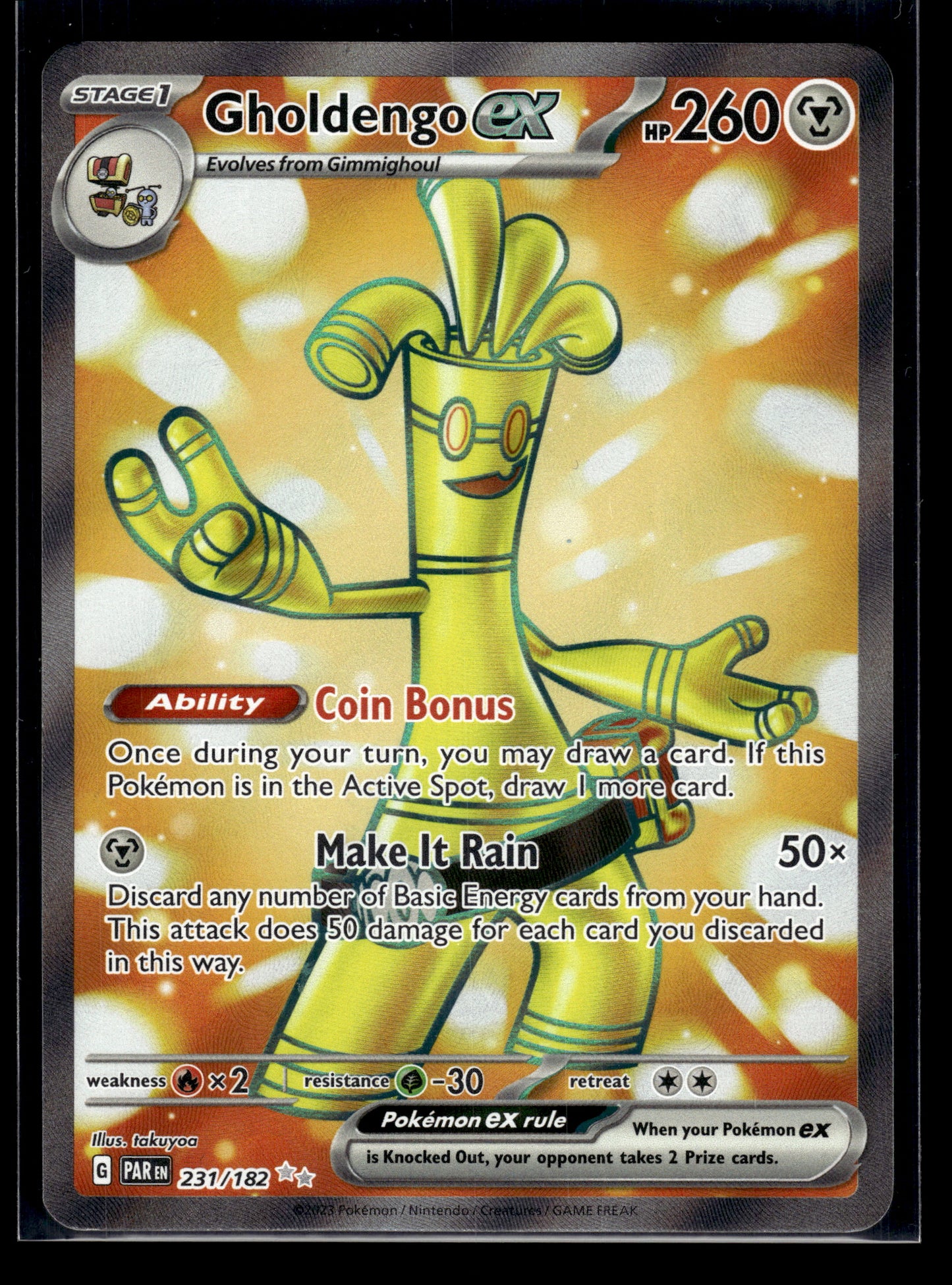 Gholdengo ex #231/182 Paradox Rift LP