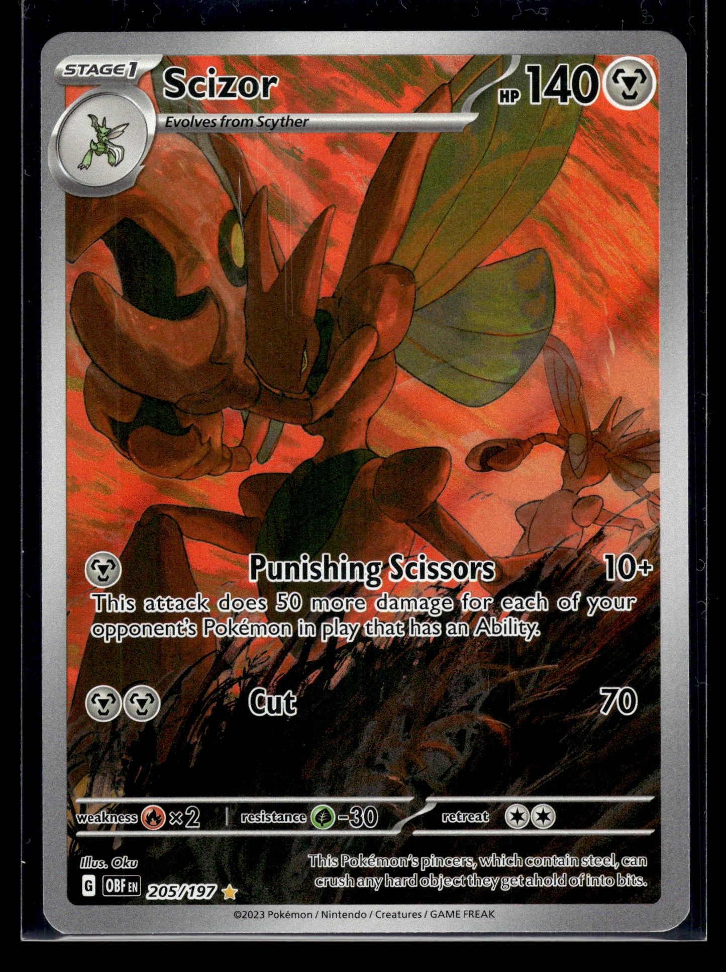 Scizor #205/197 Obsidian Flames LP