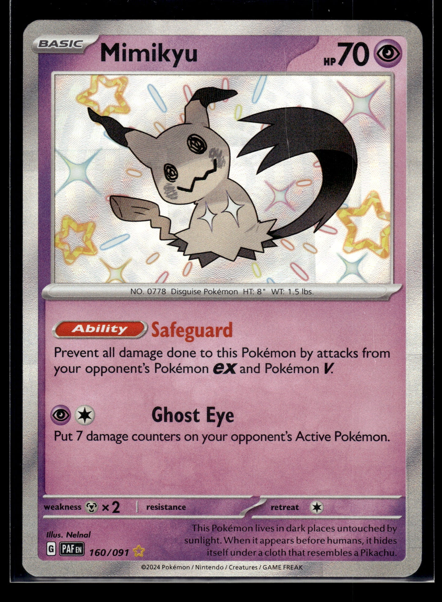 Mimikyu #160/091 Paldean Fates VLP