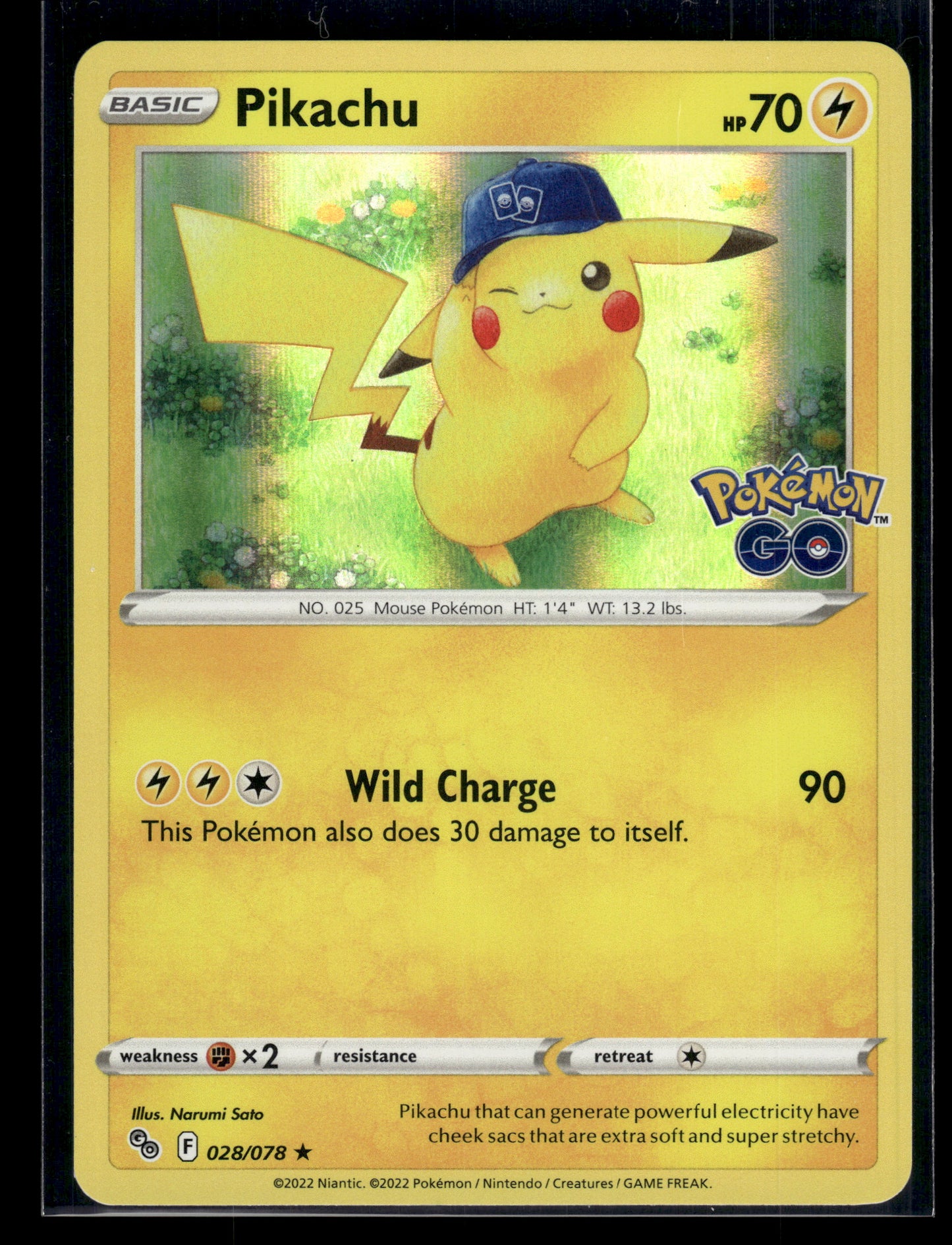 Pikachu #028/078 Pokemon GO LP
