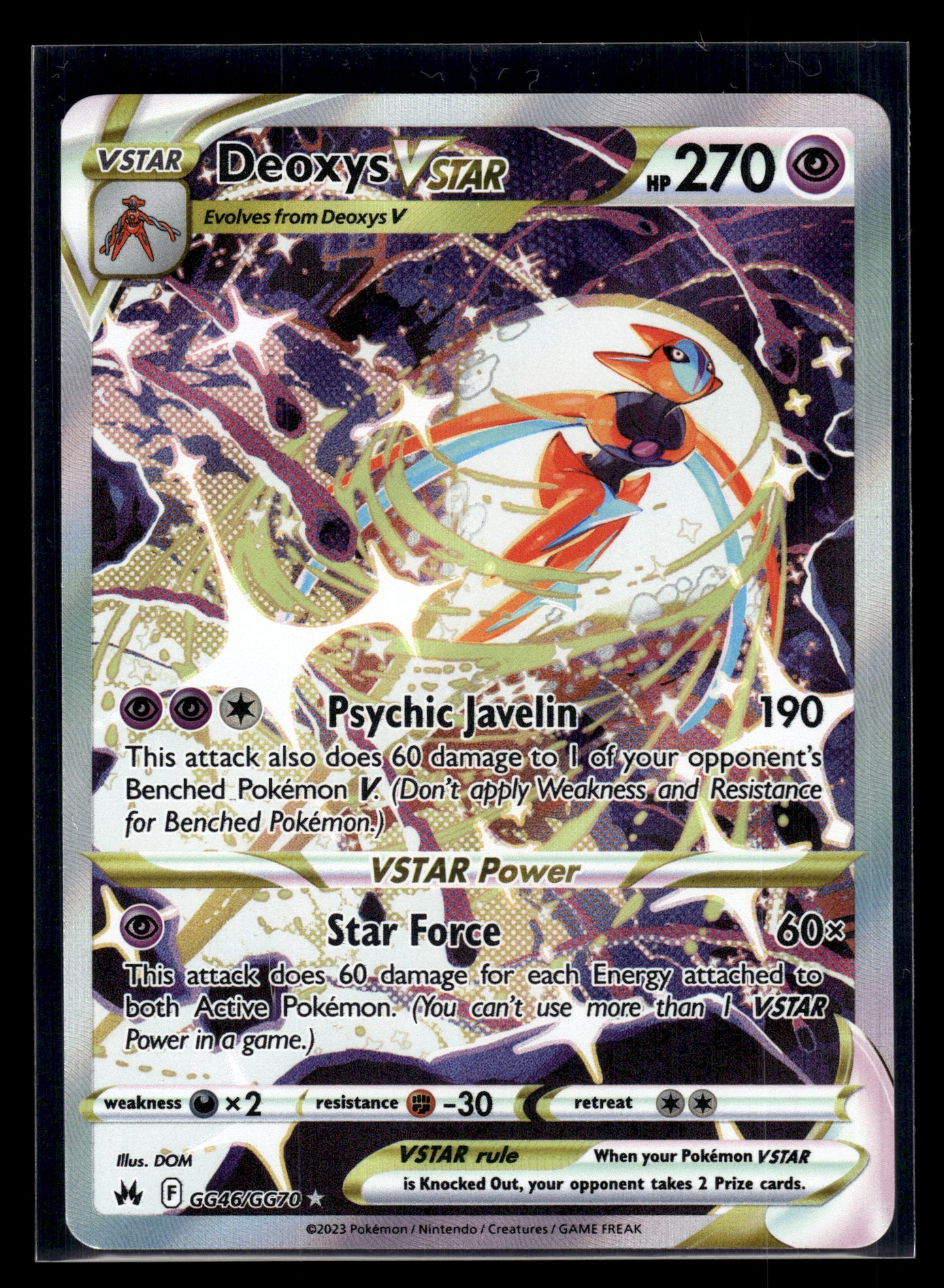 Deoxys VSTAR #GG46/GG70 Crown Zenith VLP