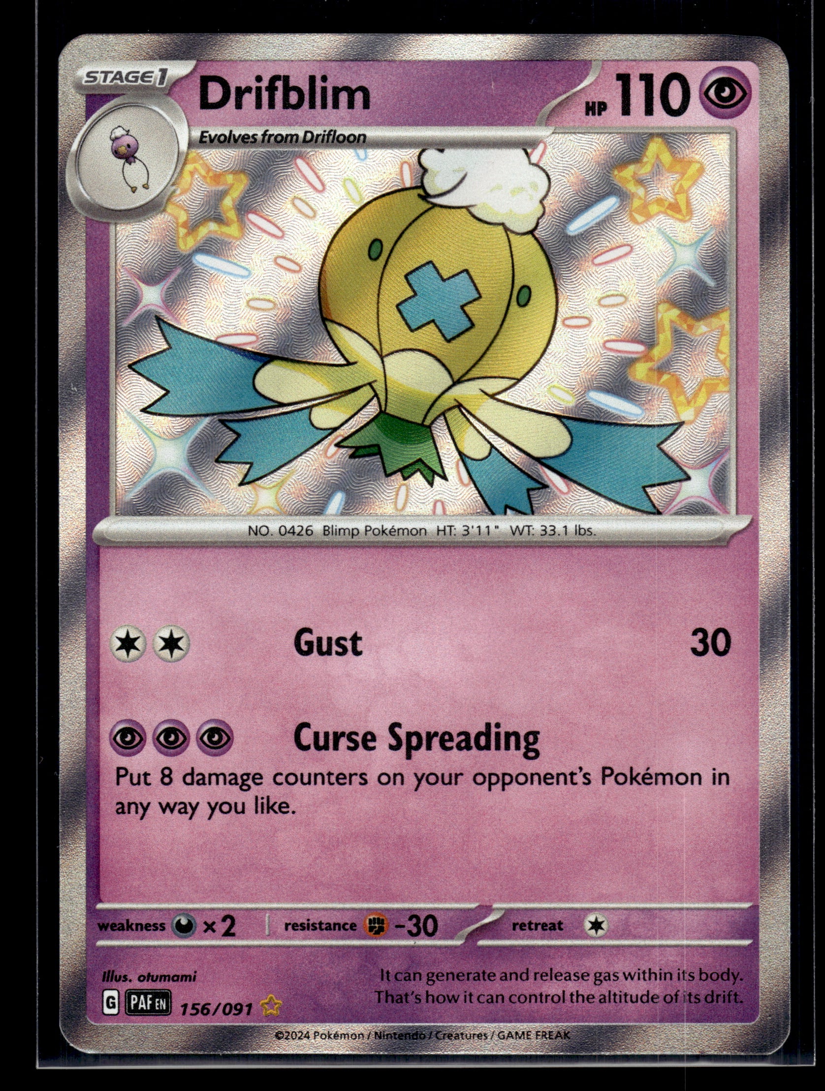 Drifblim #156/091 Paldean Fates VLP