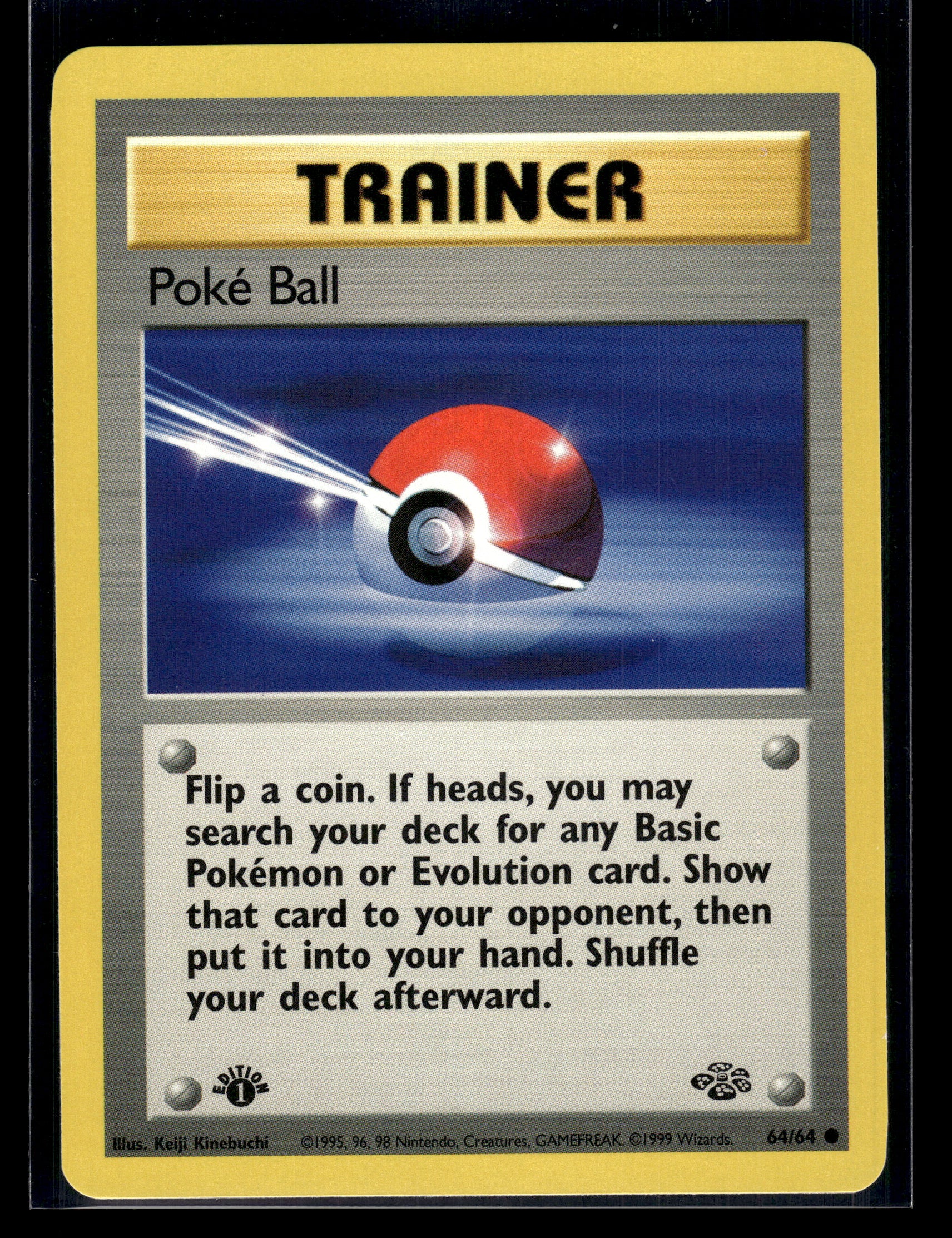 Poke Ball #64/64 1st Edition Jungle LP