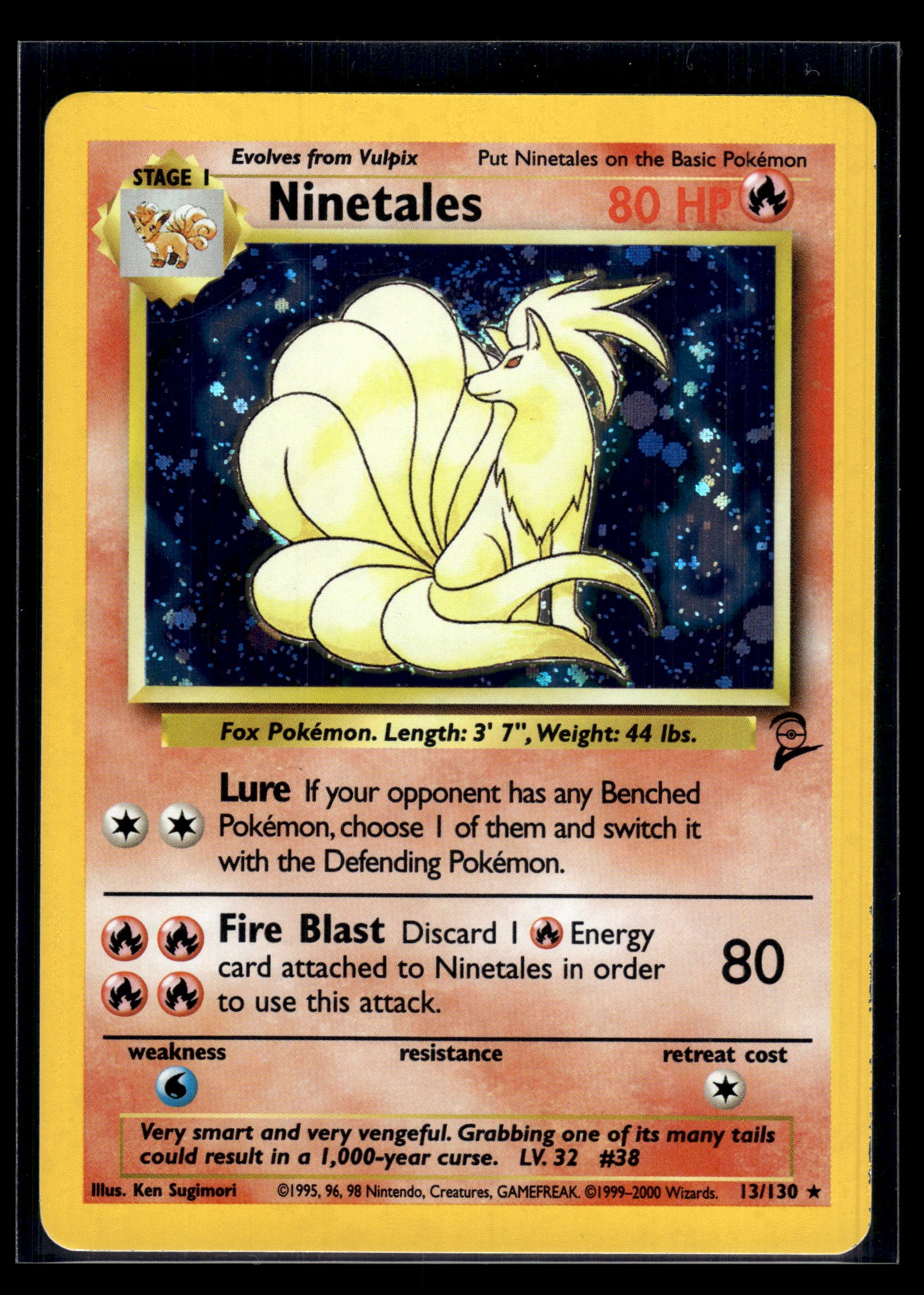 Ninetales #013/130 Base Set 2 LP
