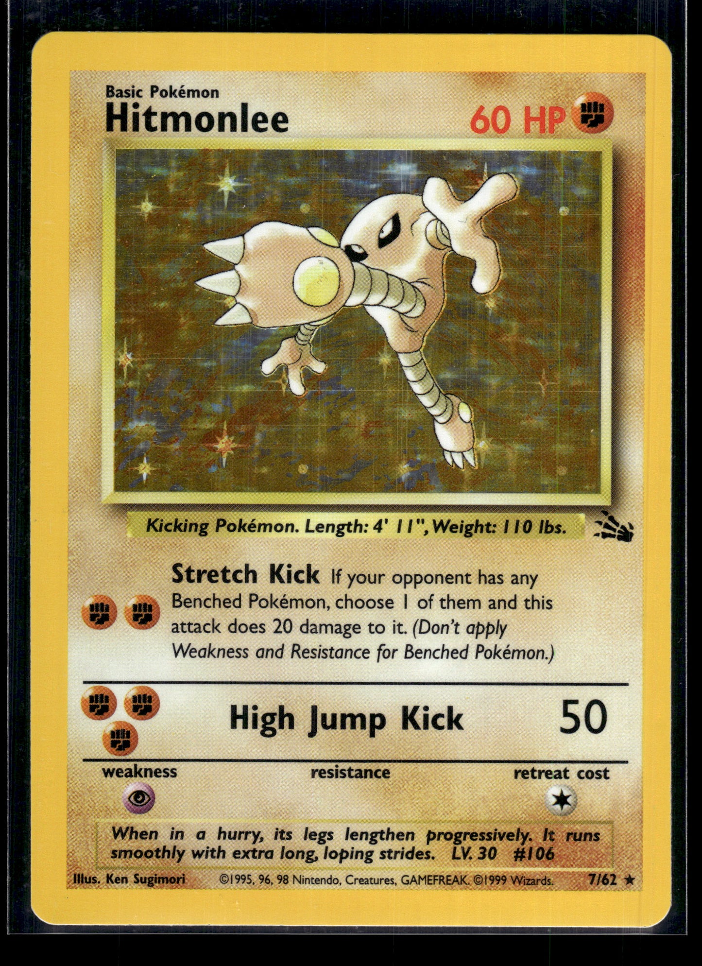 Hitmonlee #07/62 Fossil LP