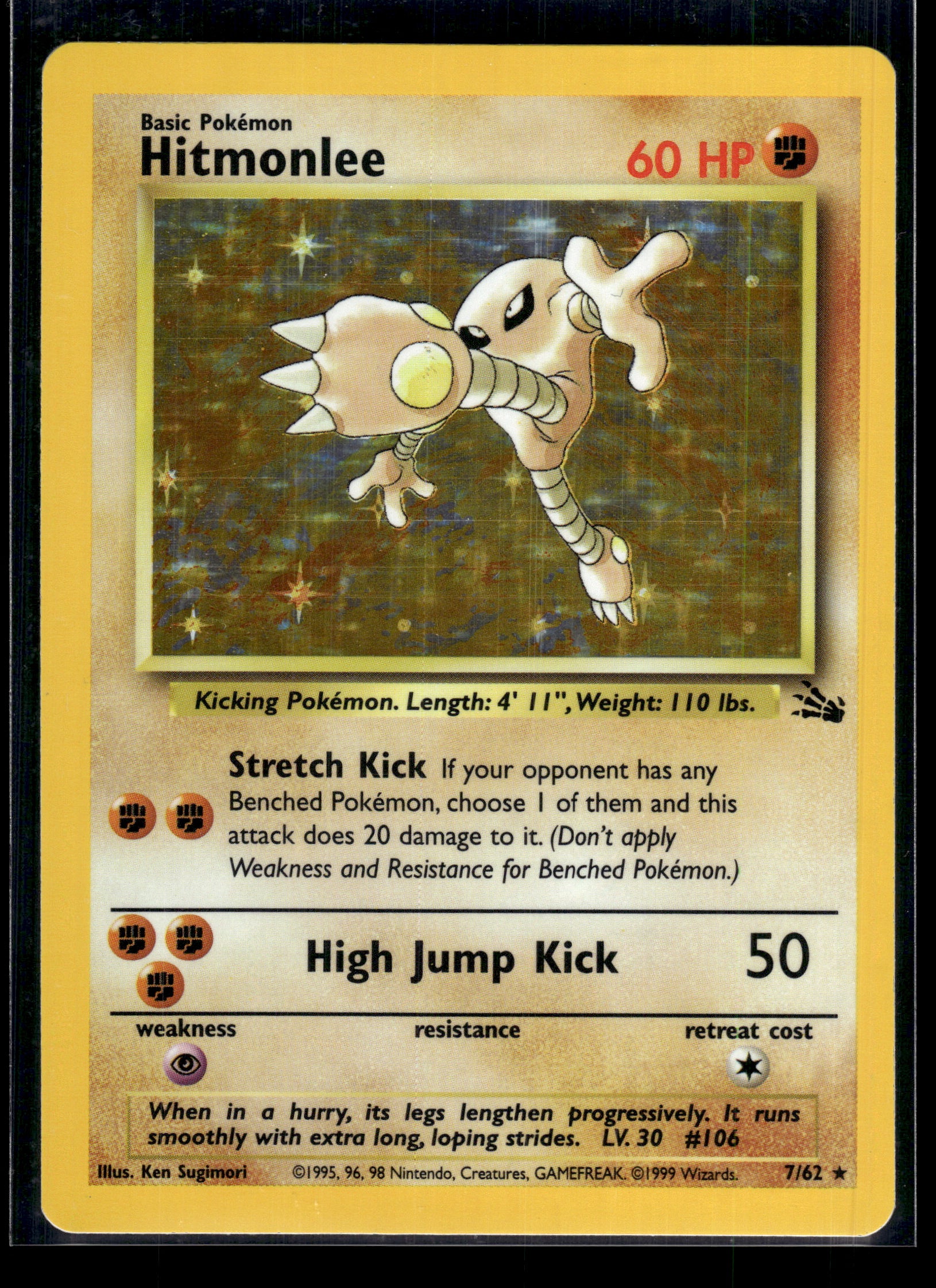 Hitmonlee #07/62 Fossil LP