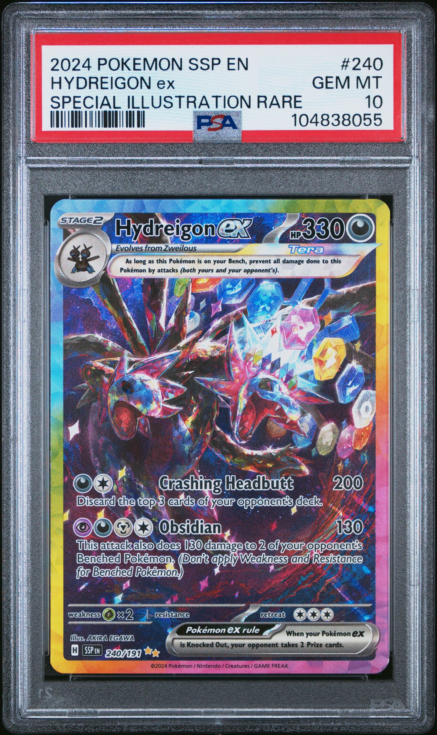 PSA 10 Hydreigon ex #240 Surging Sparks