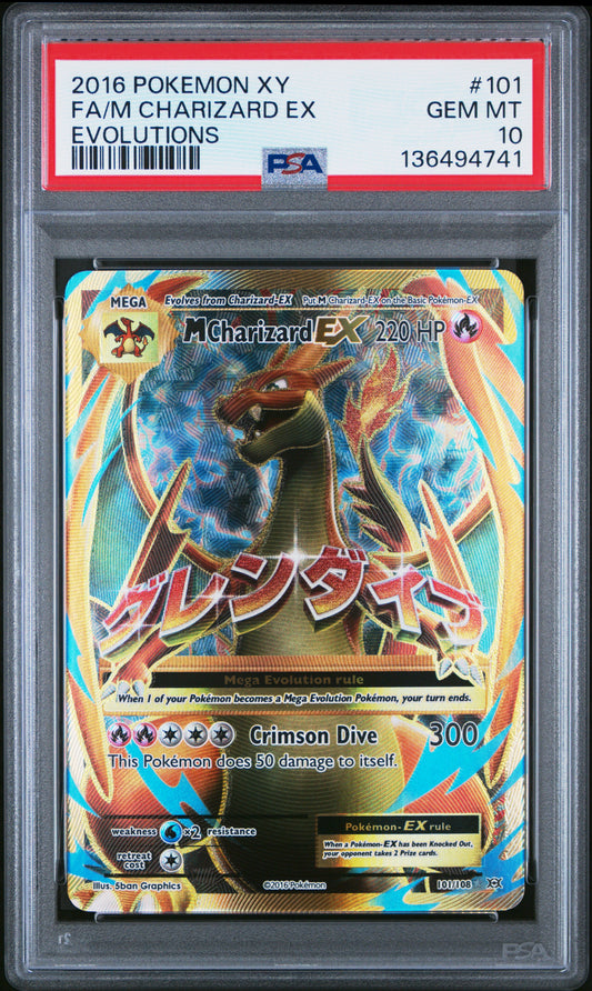 PSA 10 M Charizard EX #101 XY Evolutions