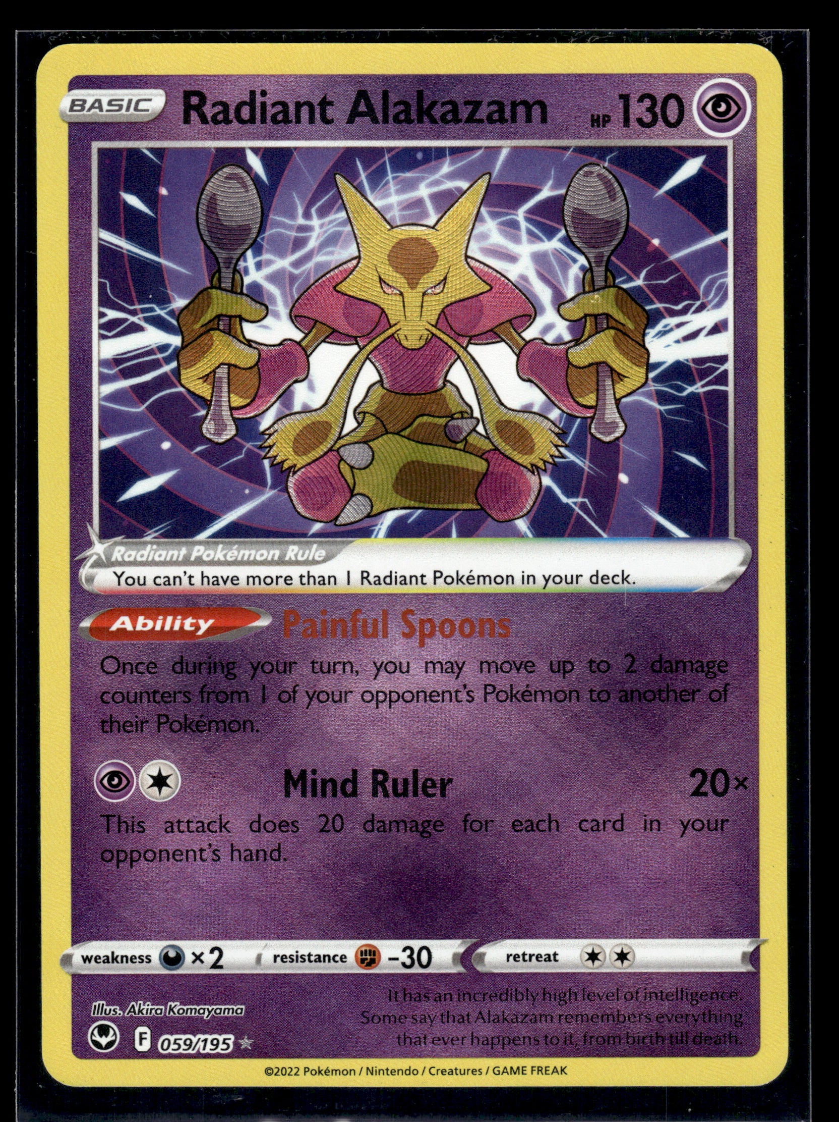 Radiant Alakazam #059/195 Silver Tempest LP