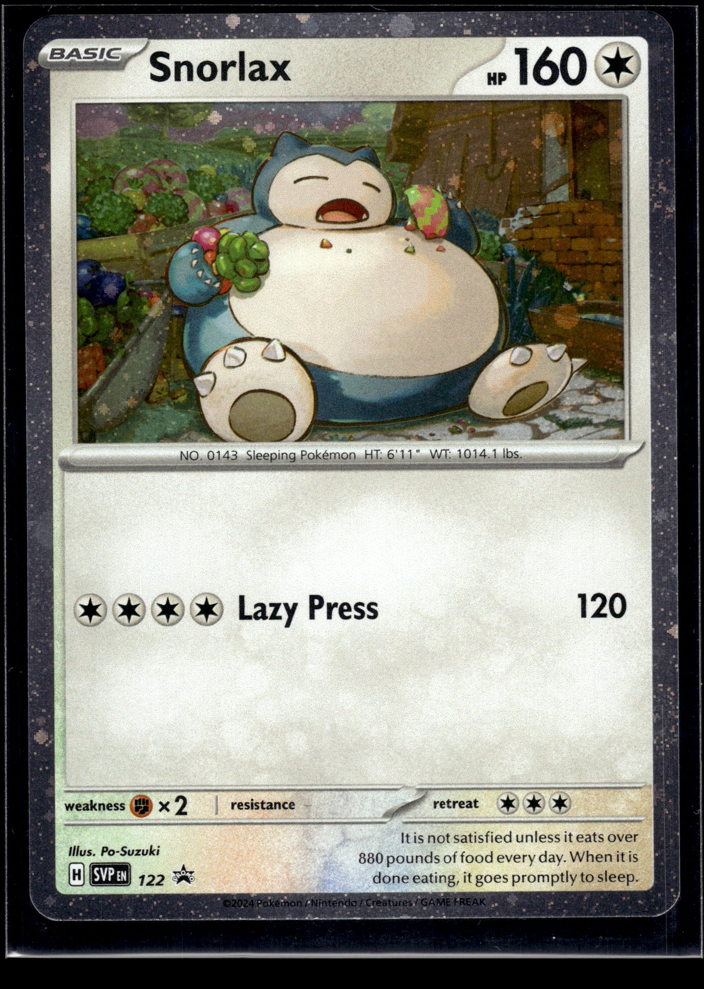 Snorlax #122 Scarlet & Violet Promo Cards VLP