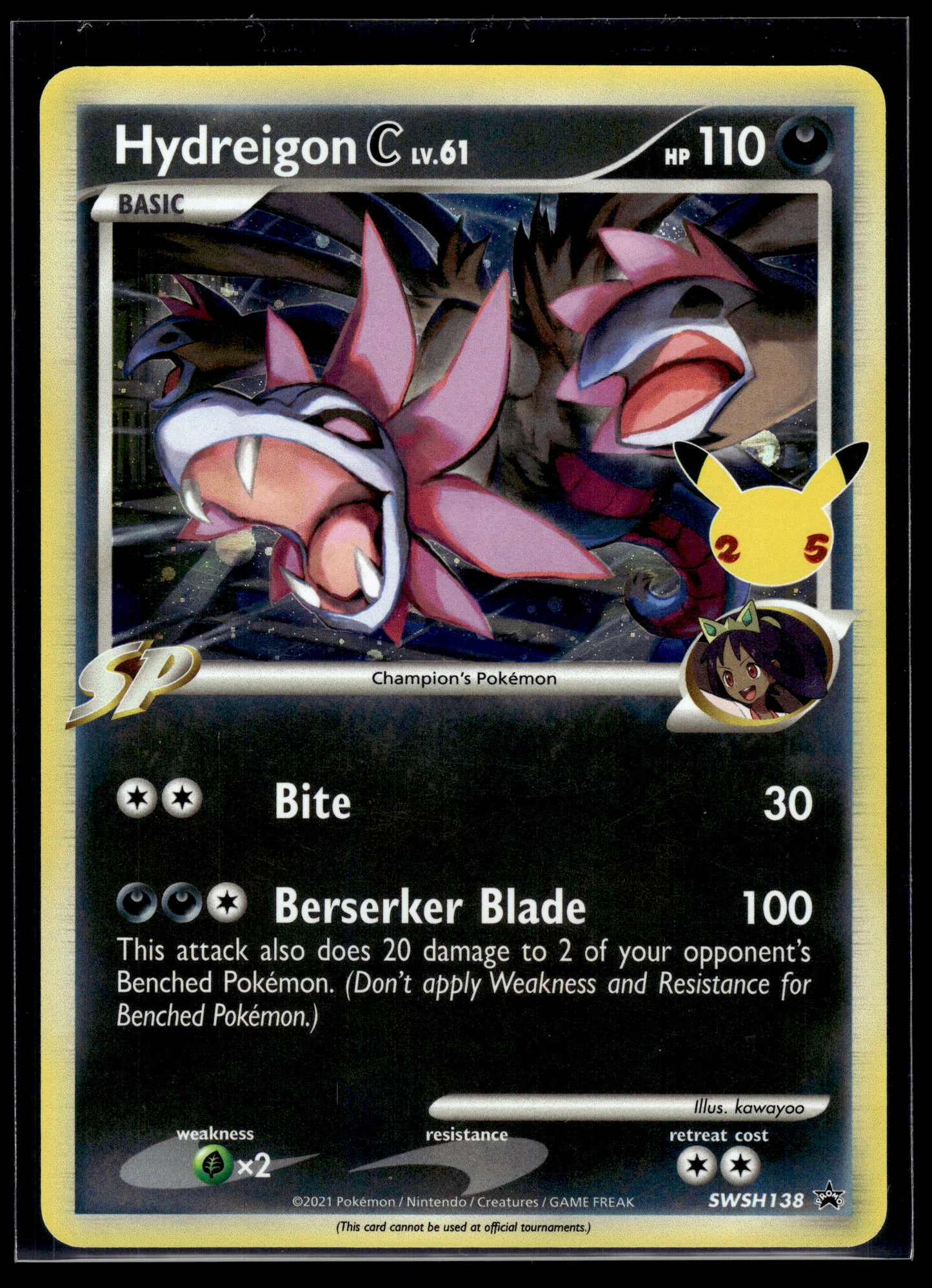 Hydreigon C lv.61 #SWSH138 Sword & Shield Promo Cards LP
