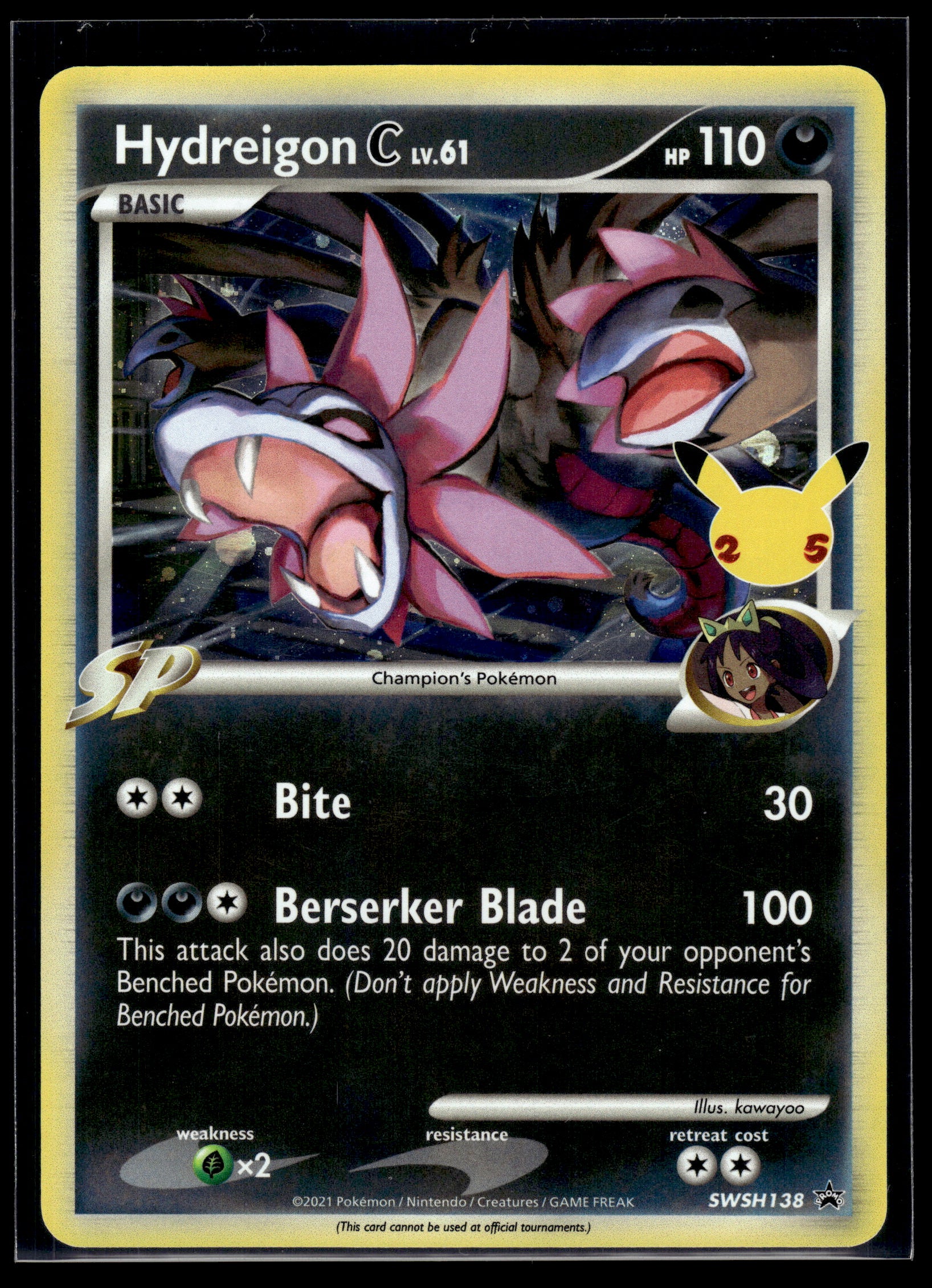 Hydreigon C lv.61 #SWSH138 Sword & Shield Promo Cards LP