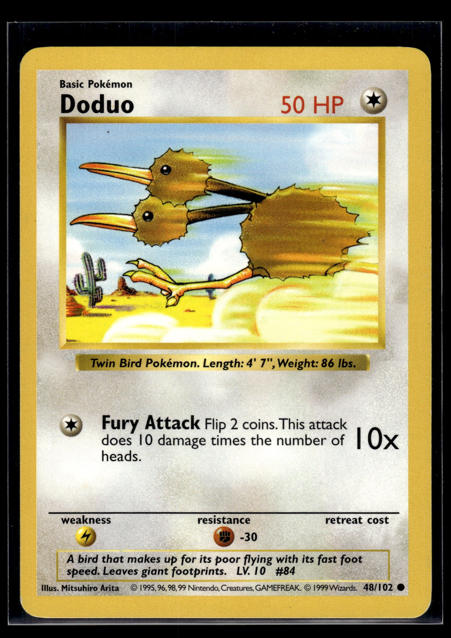 Doduo (Shadowless) #48/102 Base Set LP