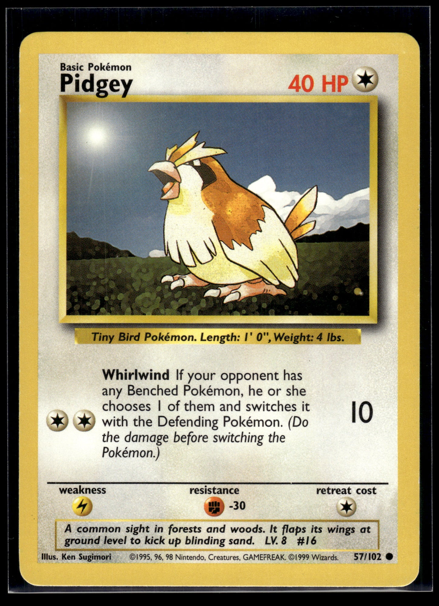 Pidgey #057/102 Base Set MP