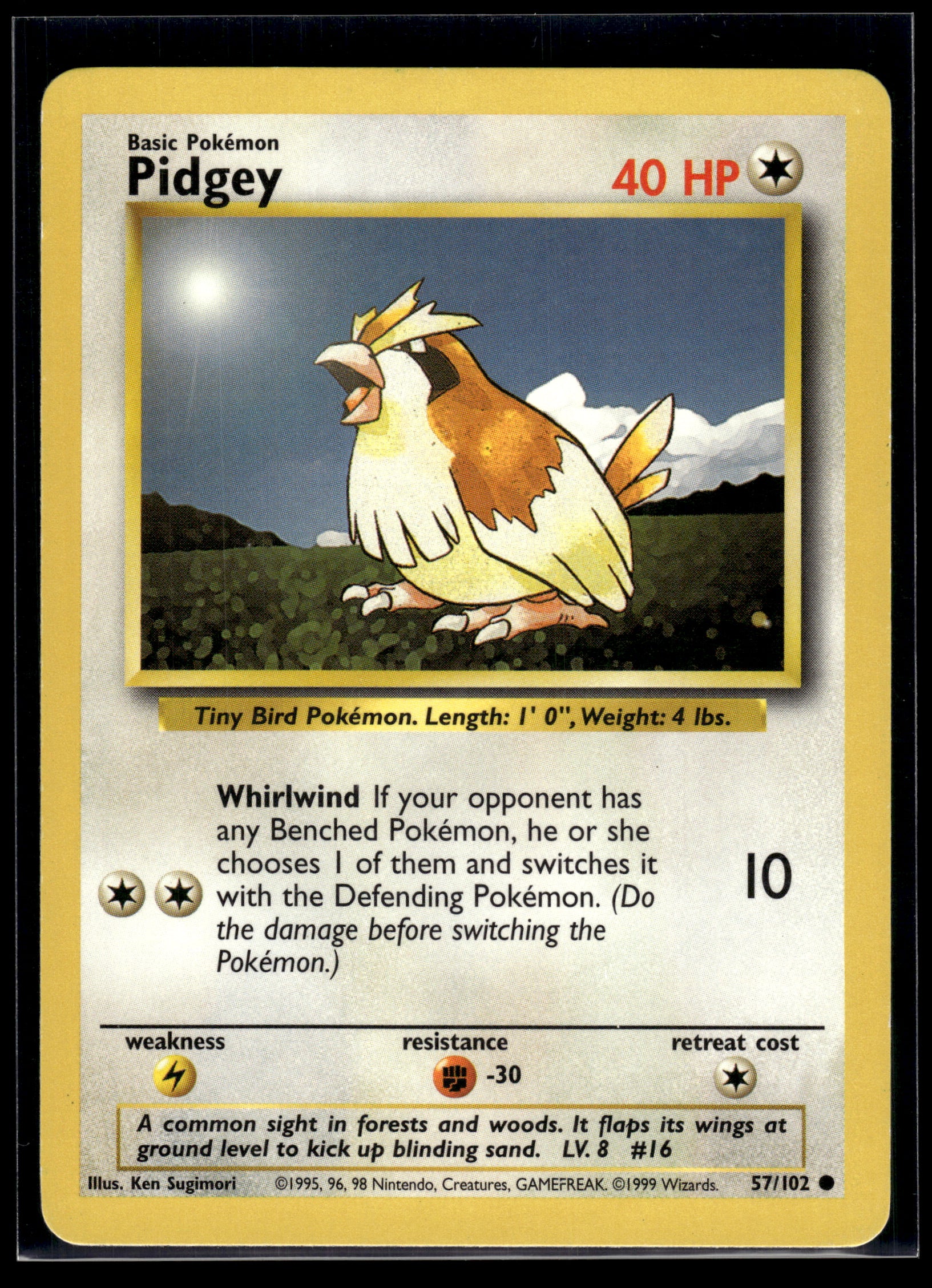 Pidgey #057/102 Base Set MP