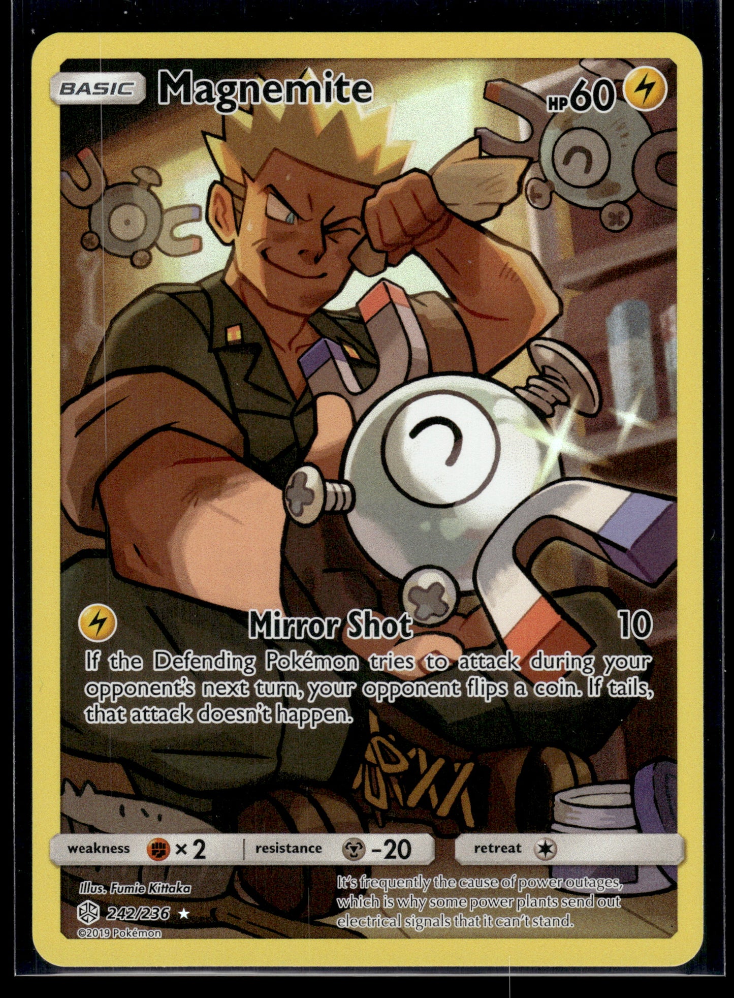 Magnemite (Secret) #242/236 SM - Cosmic Eclipse LP