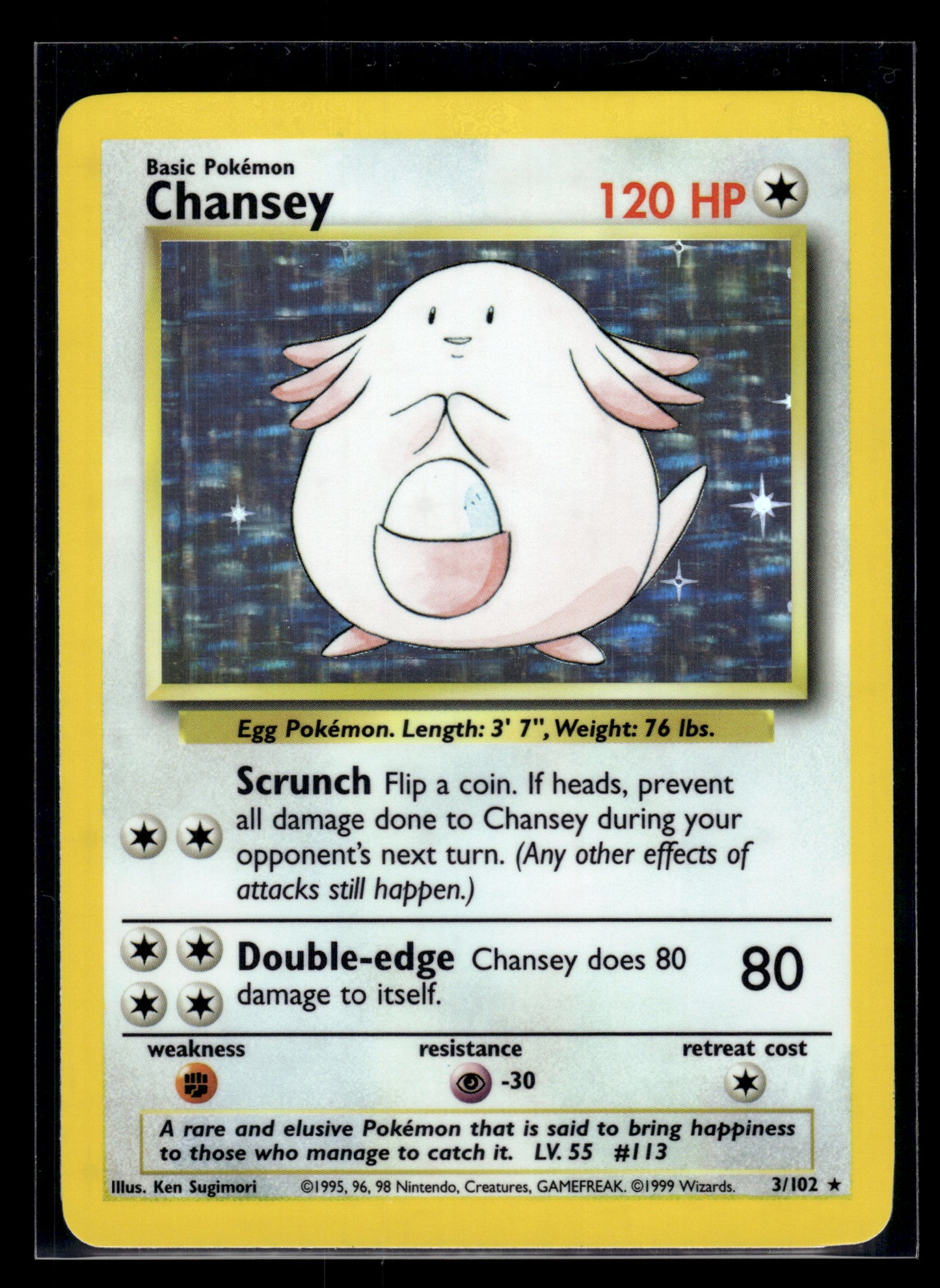 Chansey #003/102 Base Set LP