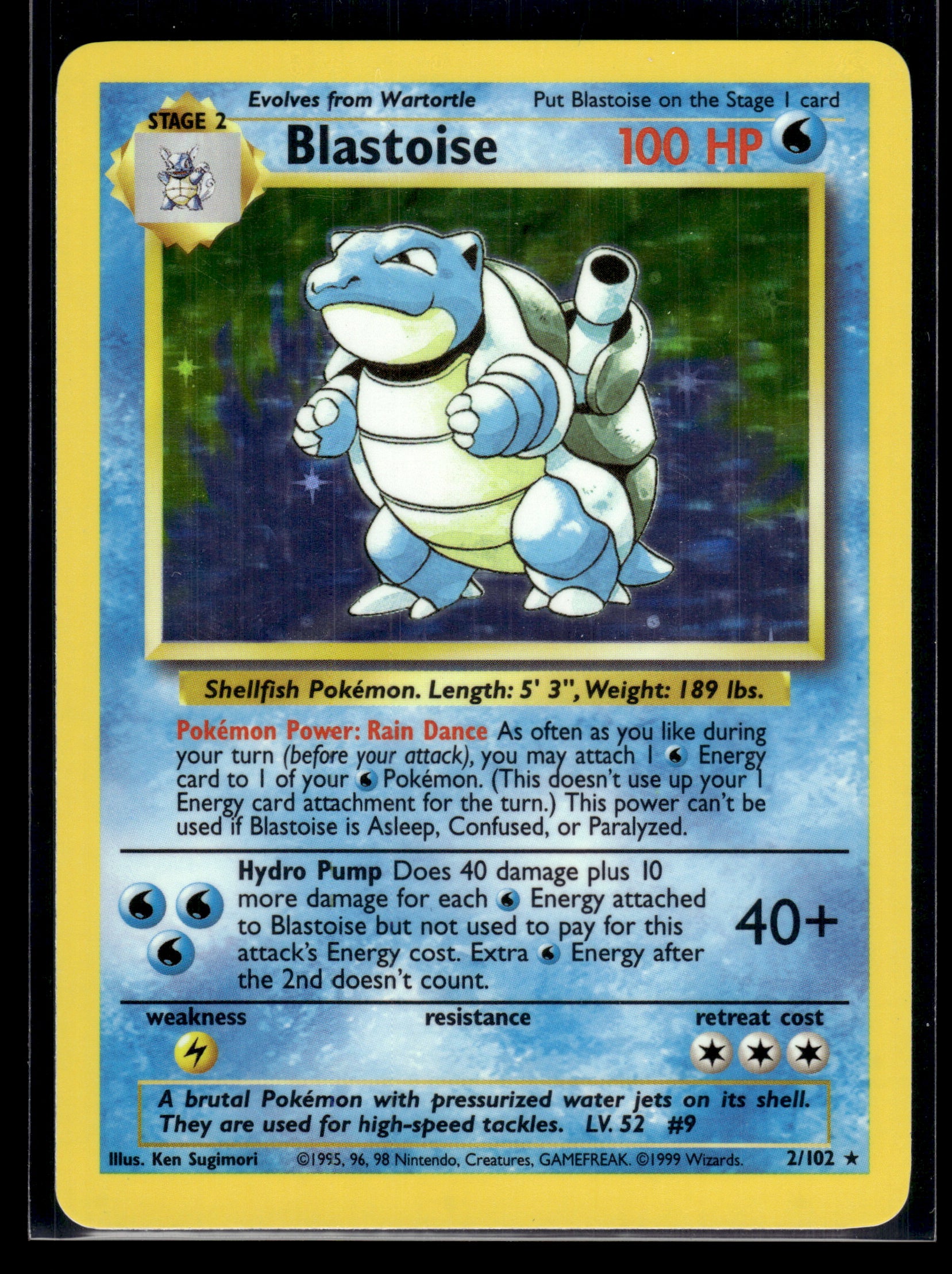 Blastoise #002/102 Base Set LP