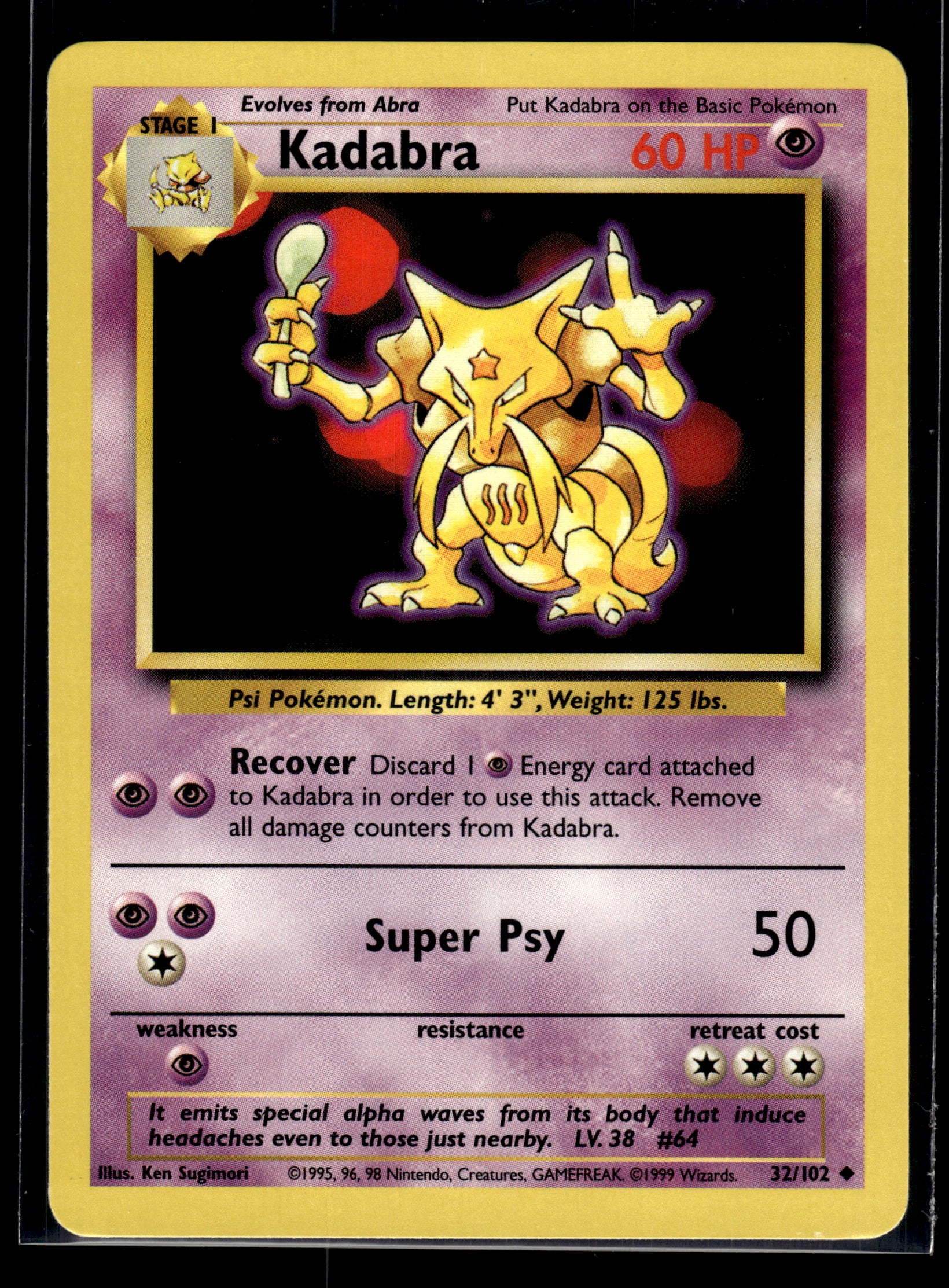 Kadabra #032/102 Base Set LP