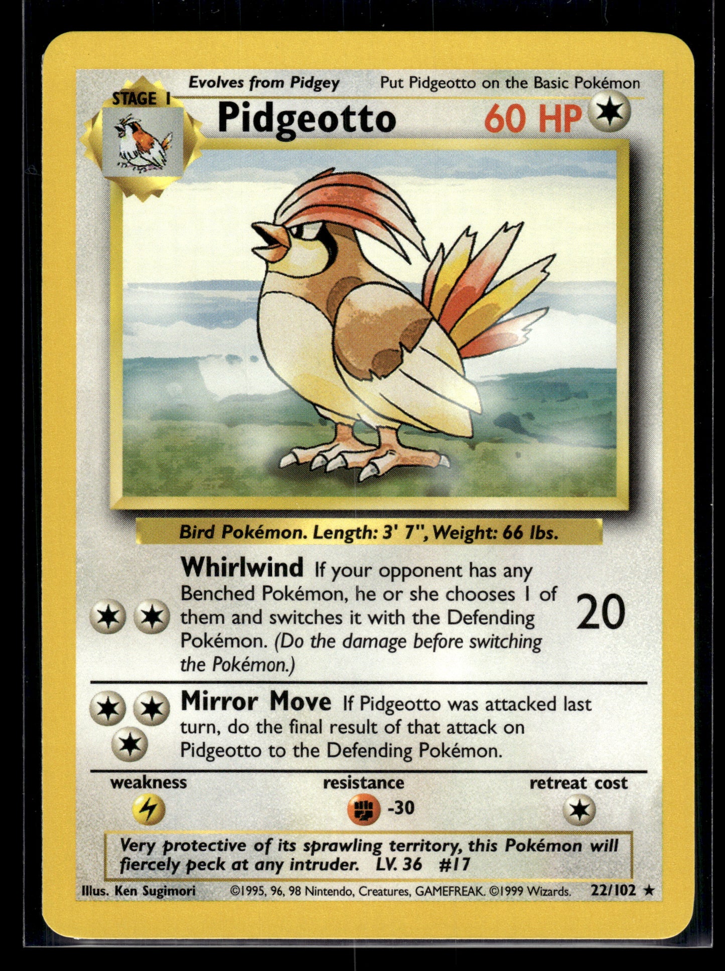Pidgeotto #022/102 Base Set VLP