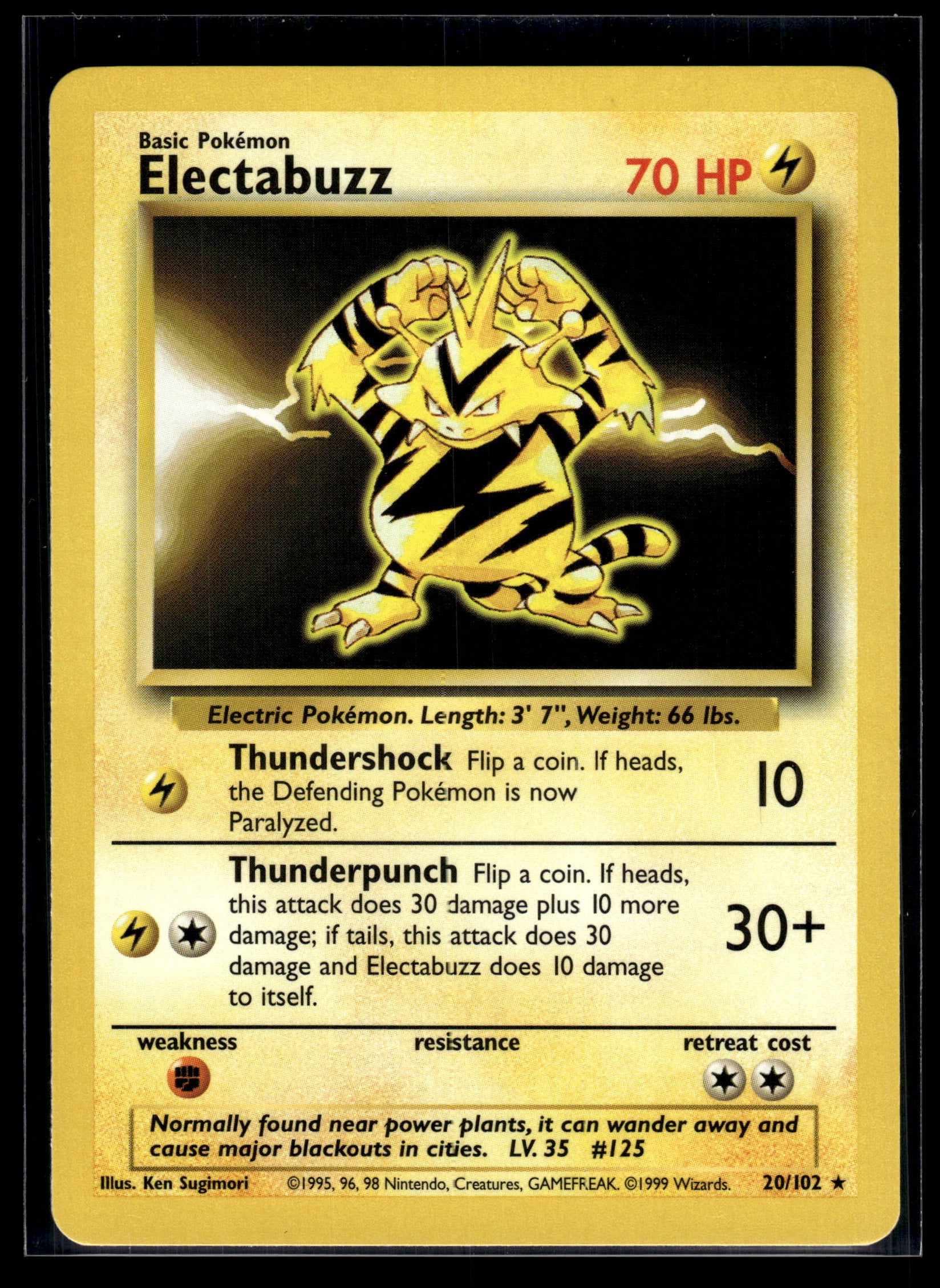 Electabuzz #020/102 Base Set LP