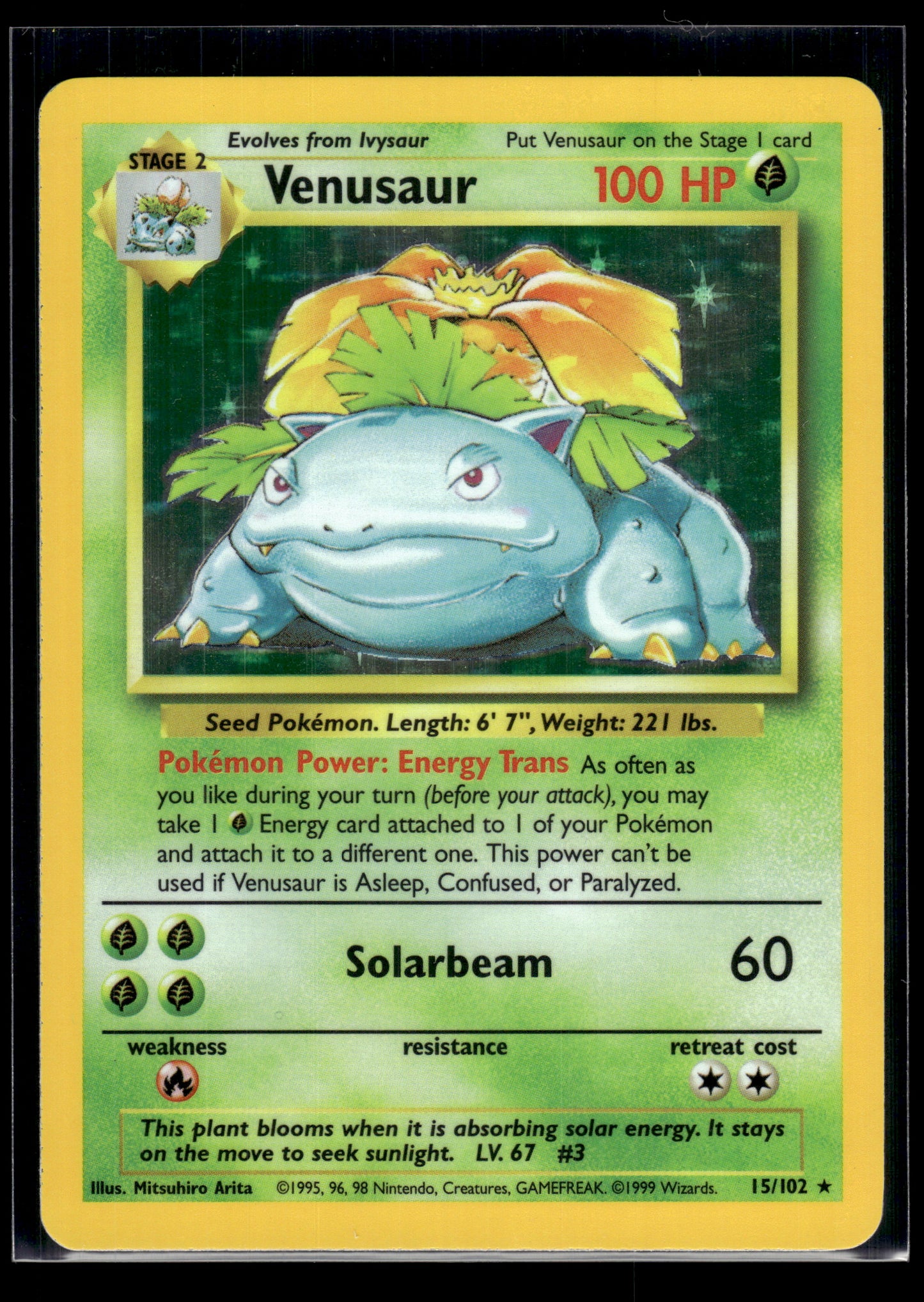 Venusaur #015/102 Base Set LP