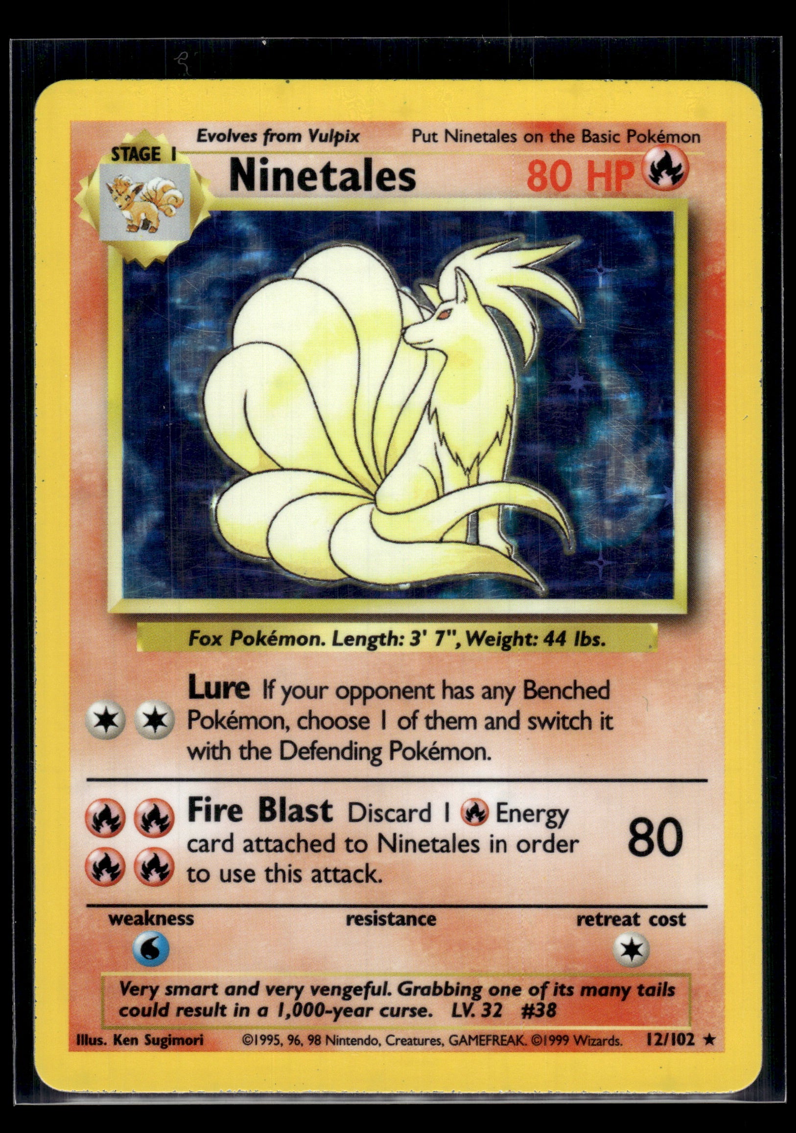 Ninetales #012/102 Base Set MP