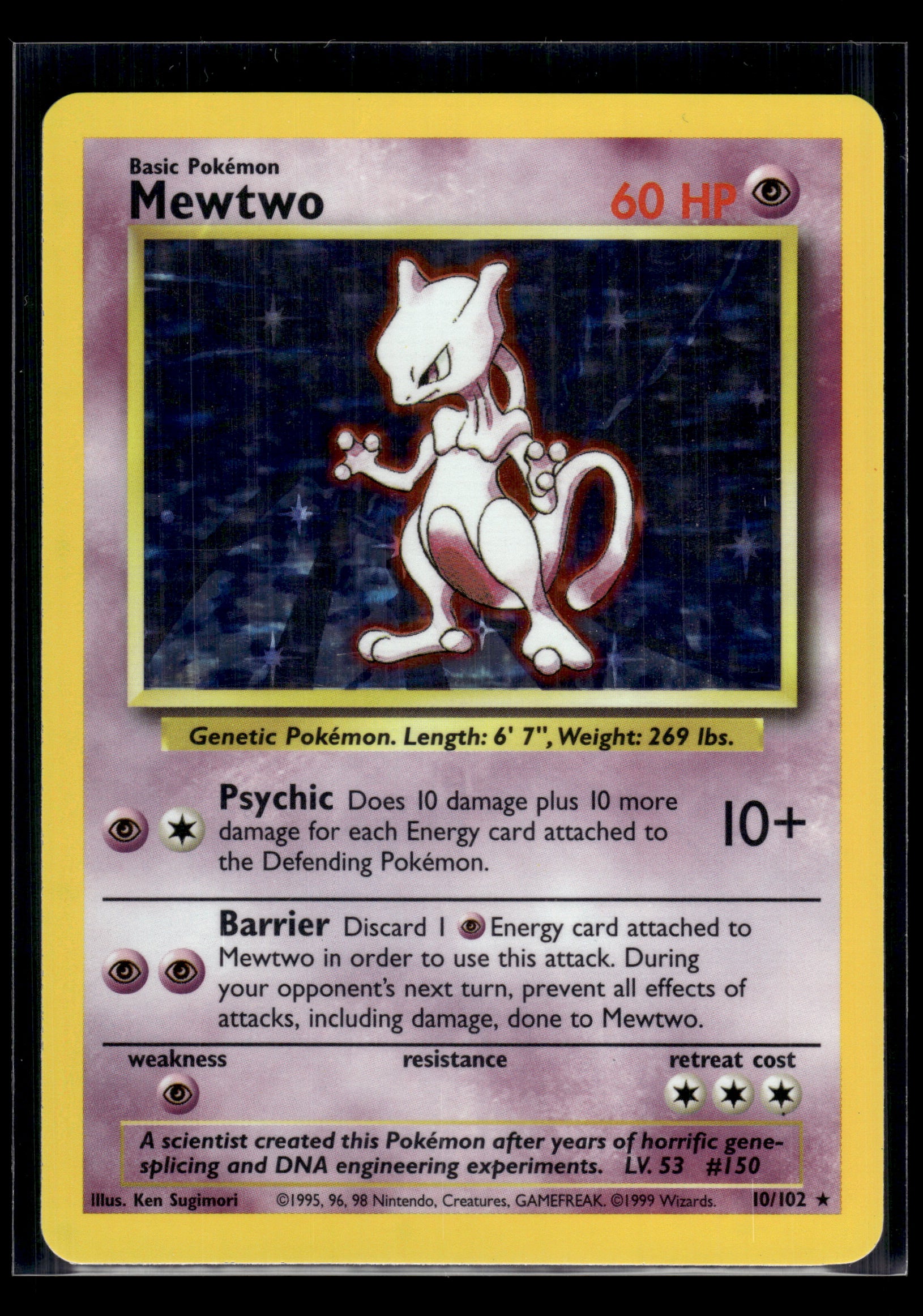 Mewtwo #010/102 Base Set LP
