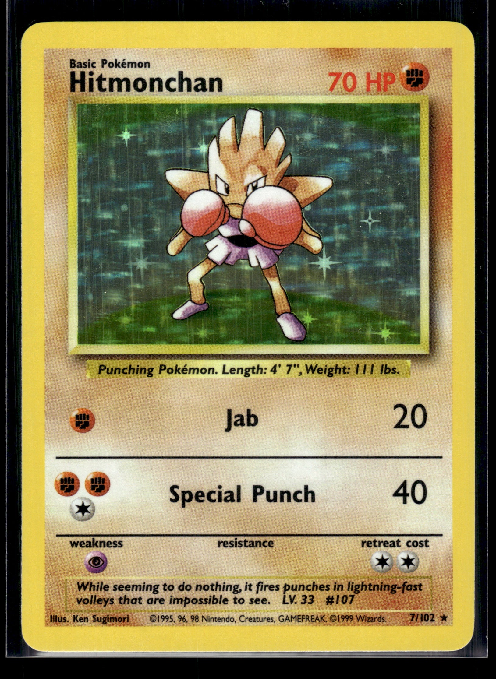 Hitmonchan #007/102 Base Set LP