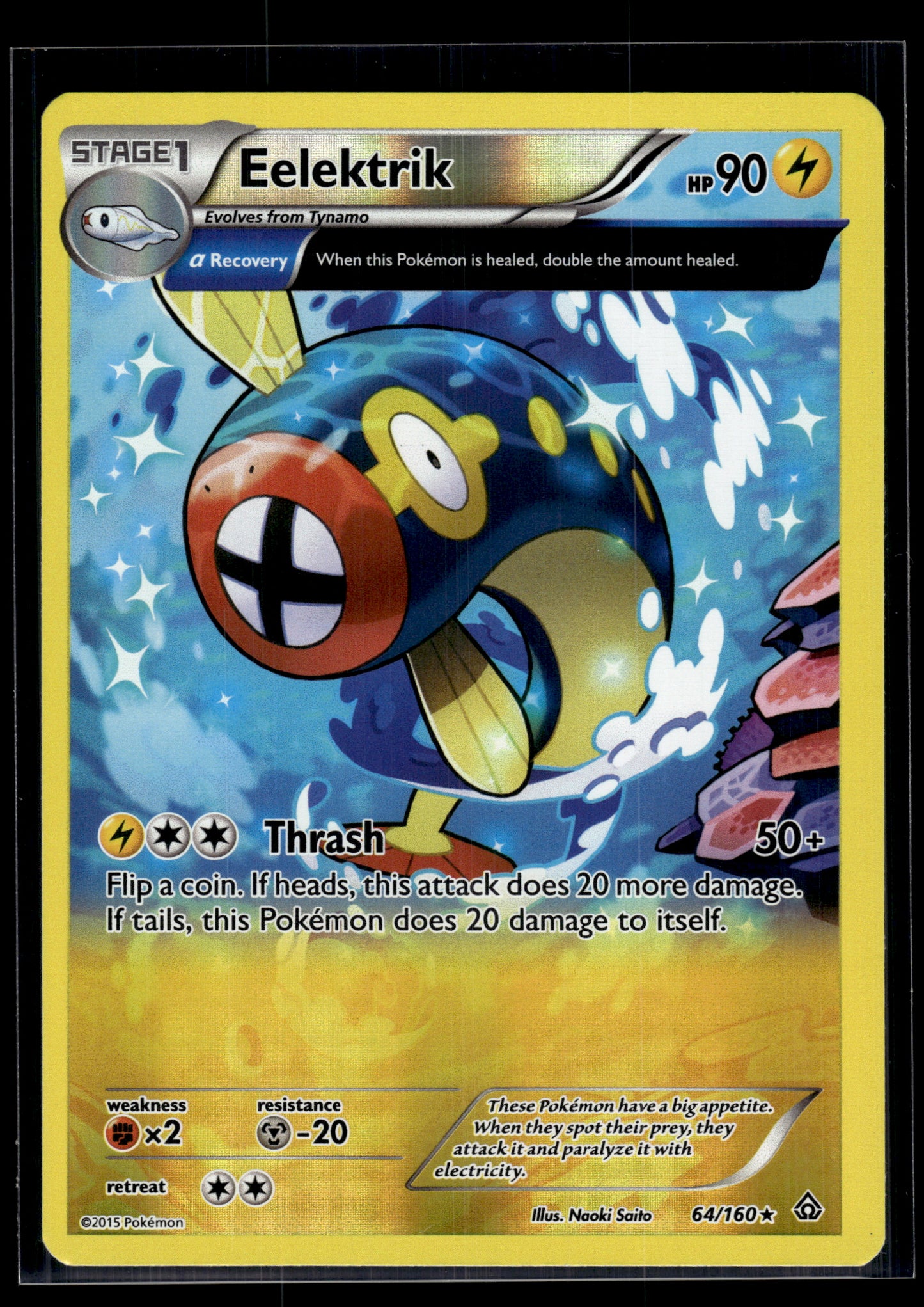 Eelektrik (Alpha) #64/160 Reverse Holo XY - Primal Clash VLP