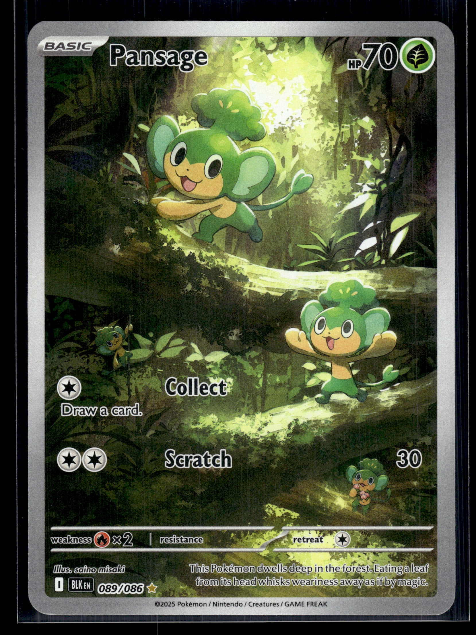 Pansage #089/086 Black Bolt VLP