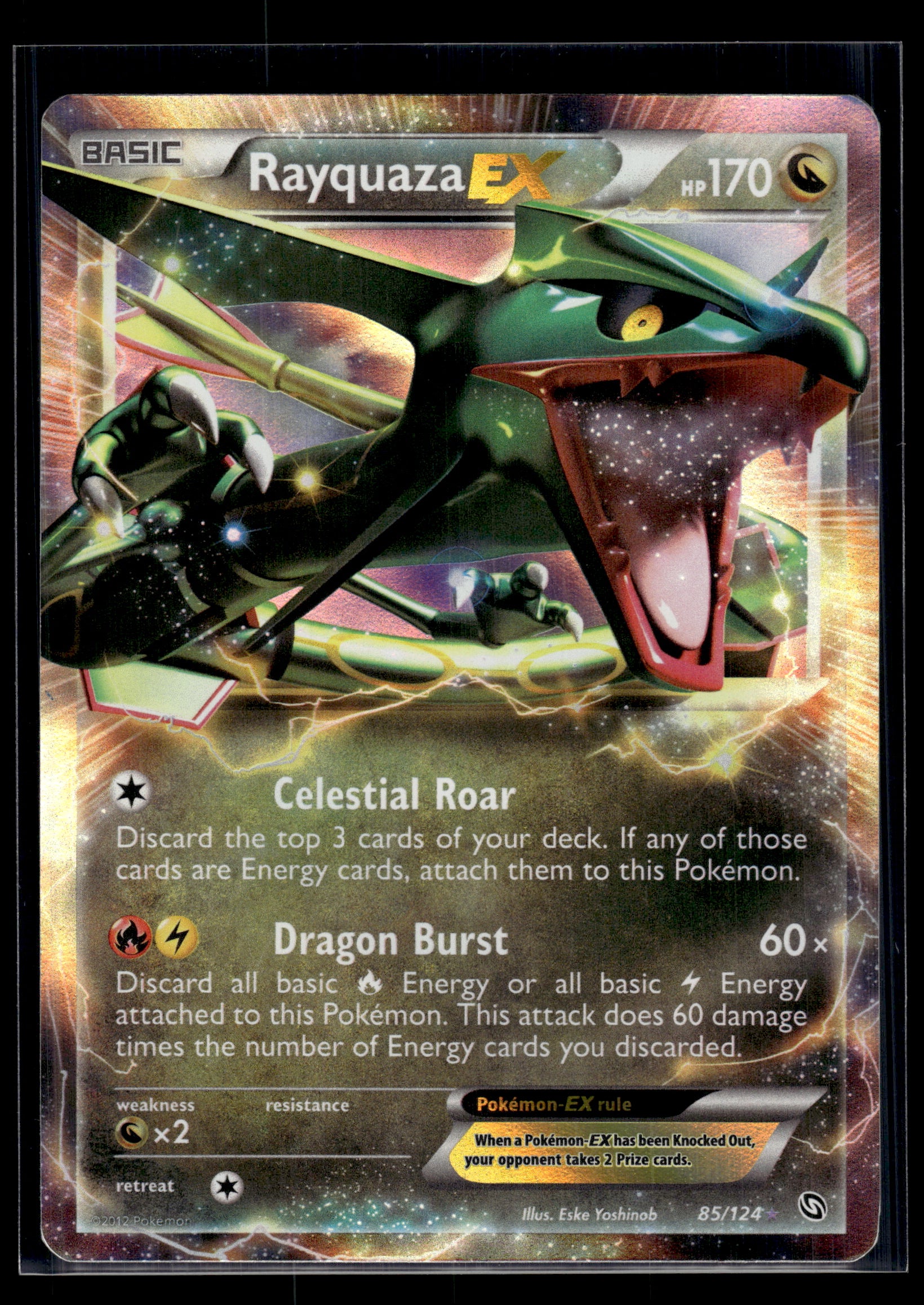 Rayquaza EX #85/124 Dragons Exalted LP