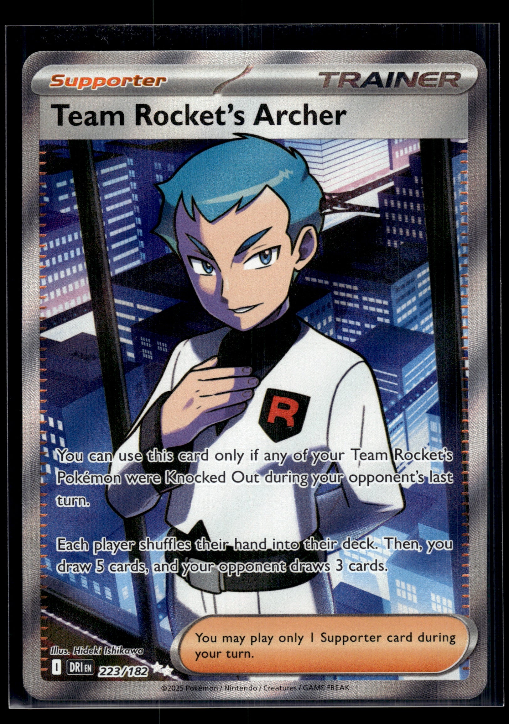 Team Rocket's Archer #223/182 Destined Rivals LP