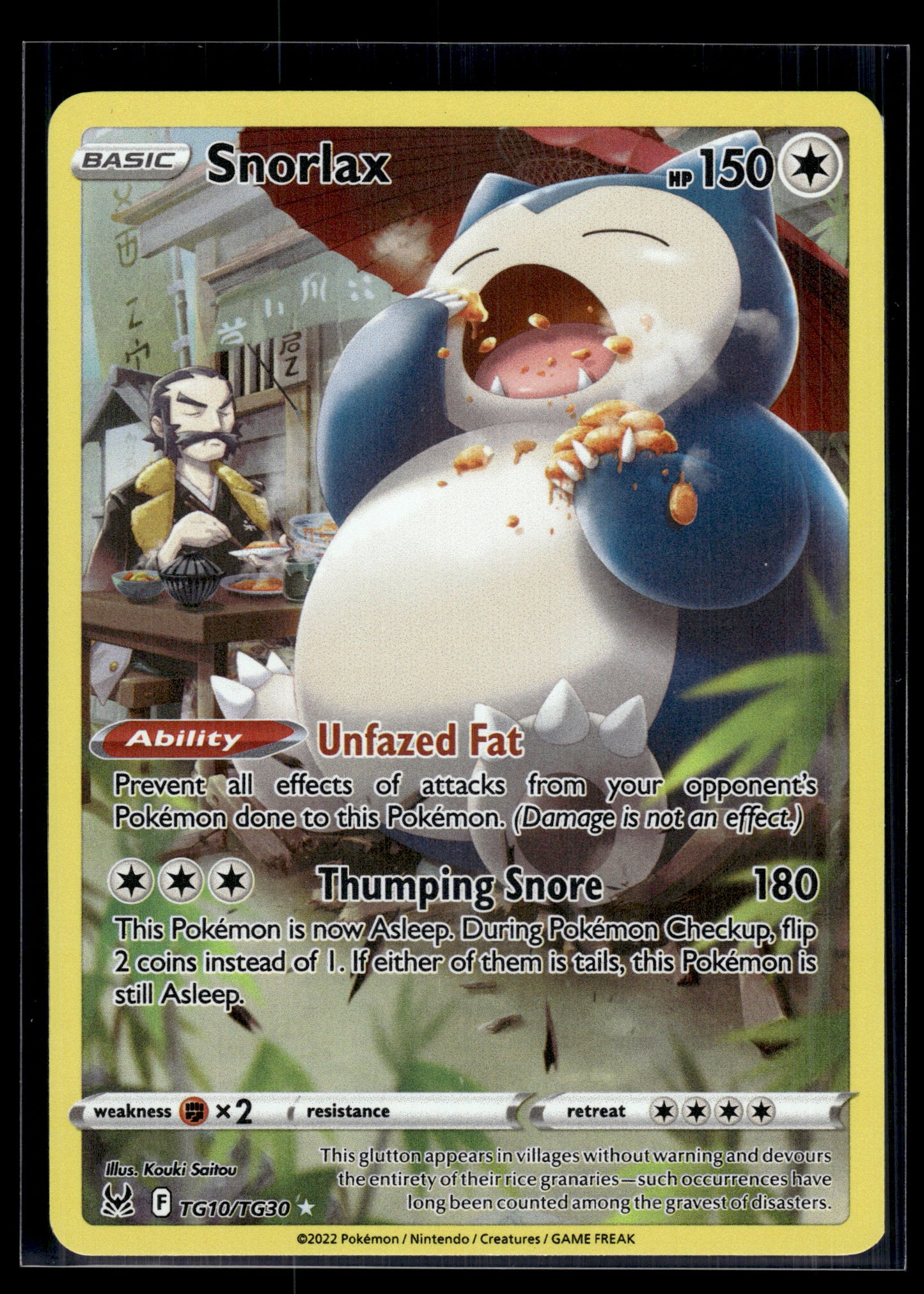 Snorlax #TG10/TG30 Lost Origin Trainer Gallery LP