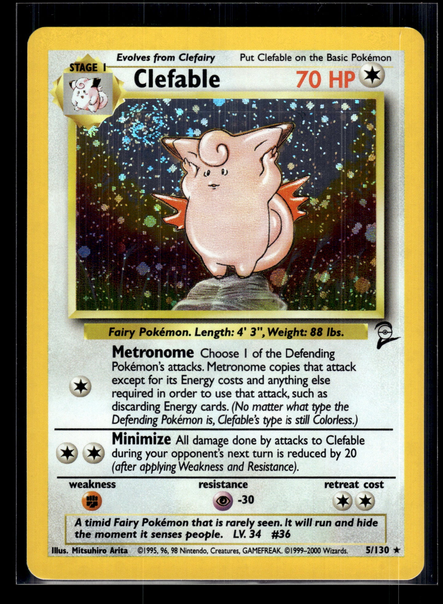 Clefable #005/130 Base Set 2 LP