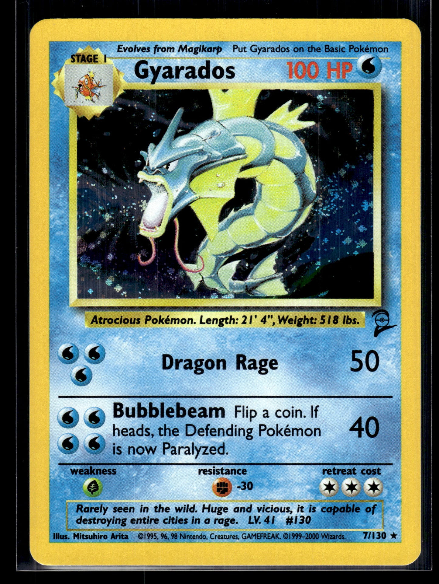 Gyarados #007/130 Base Set 2 VLP