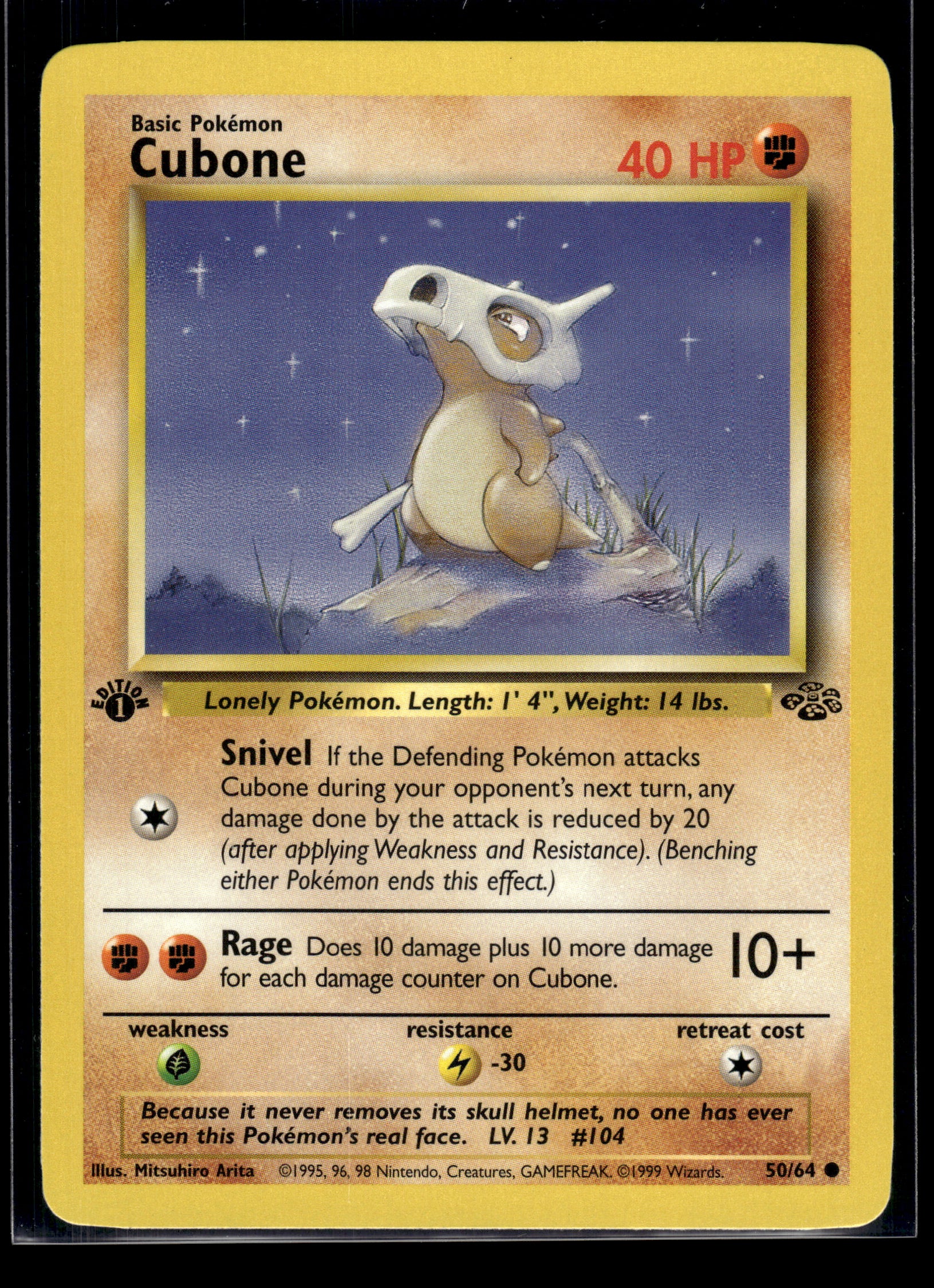 Cubone #50/64 1st Edition Jungle LP