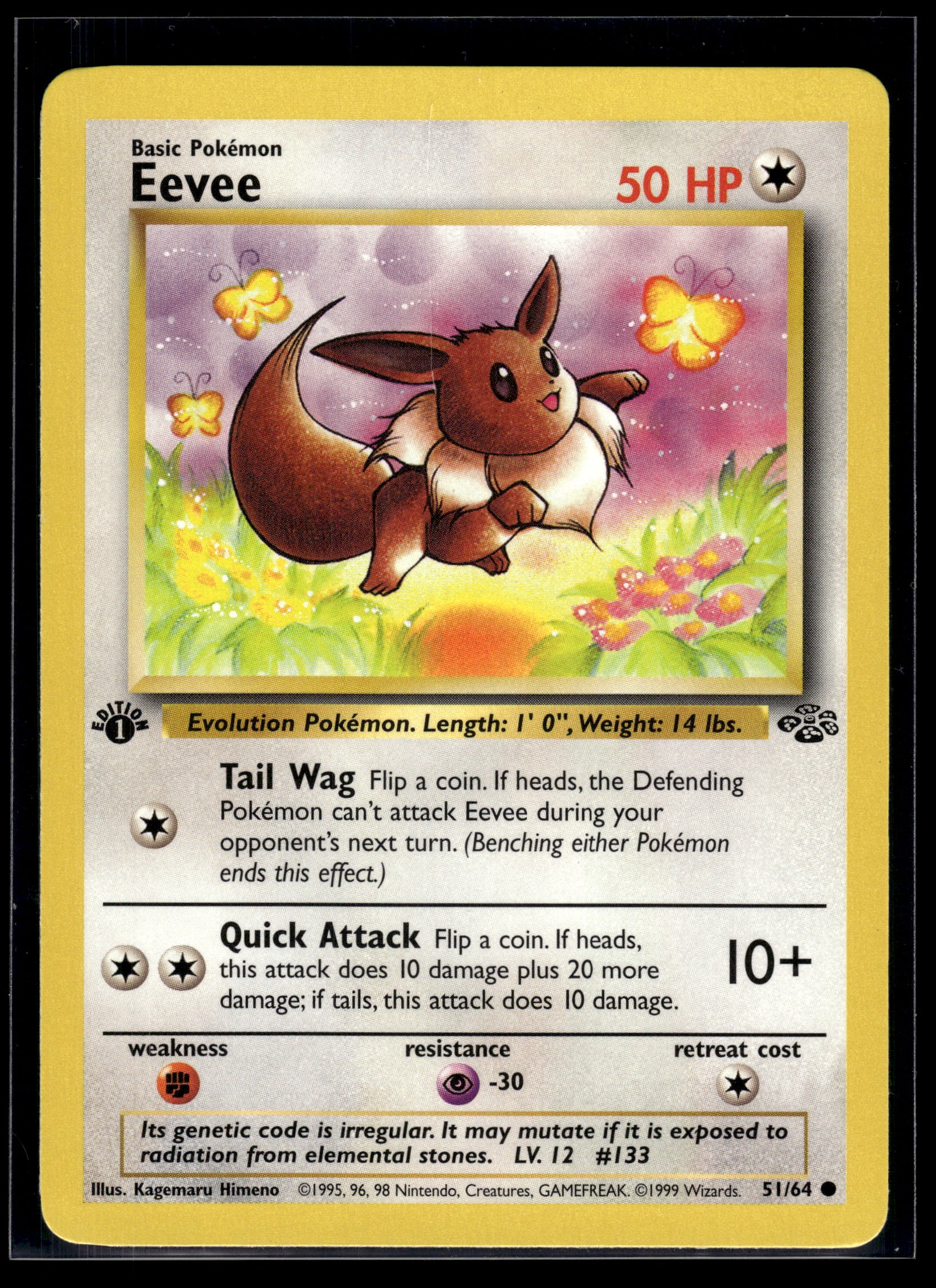Eevee #51/64 1st Edition Jungle VLP