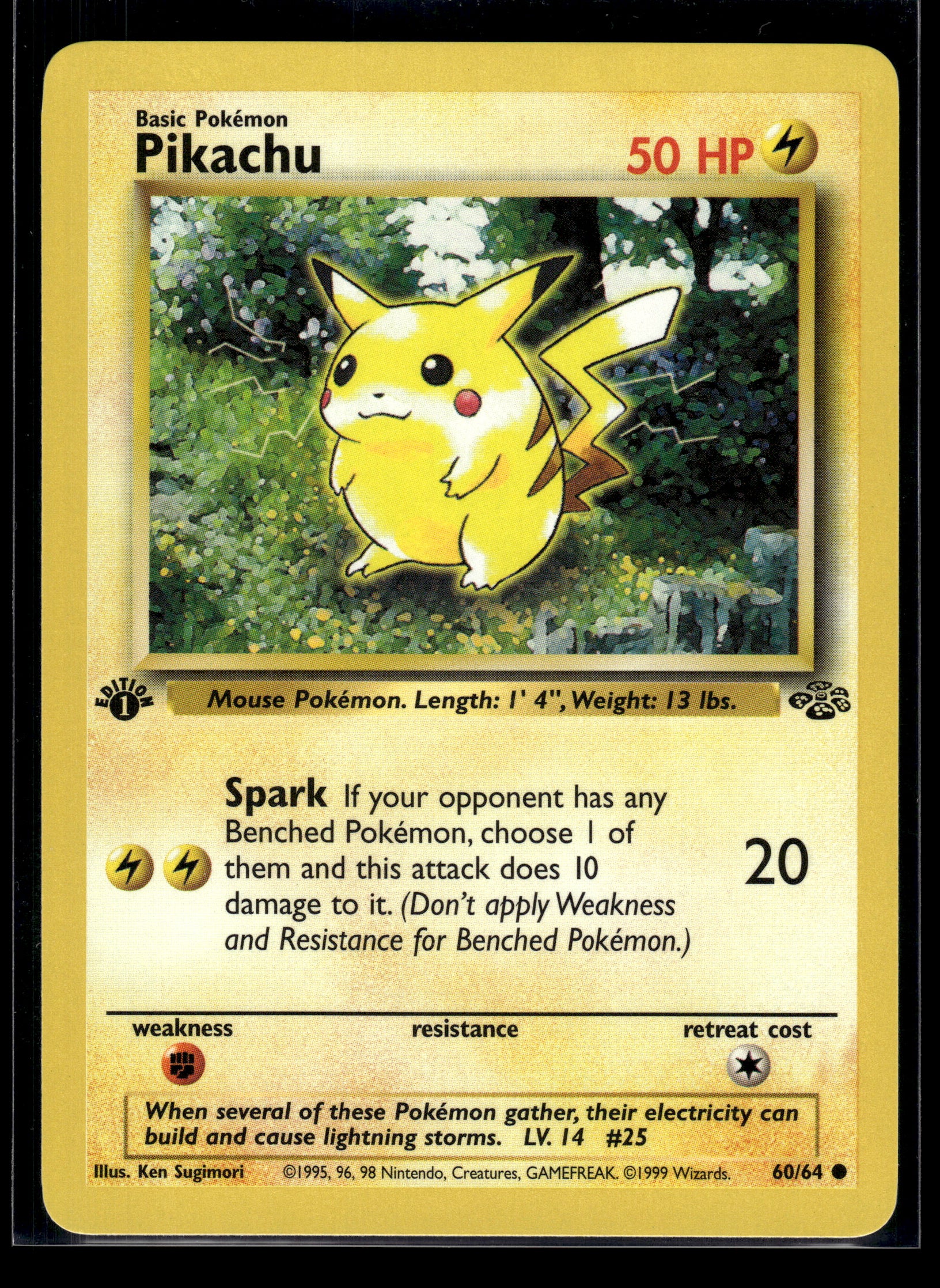 Pikachu #60/64 1st Edition Jungle VLP