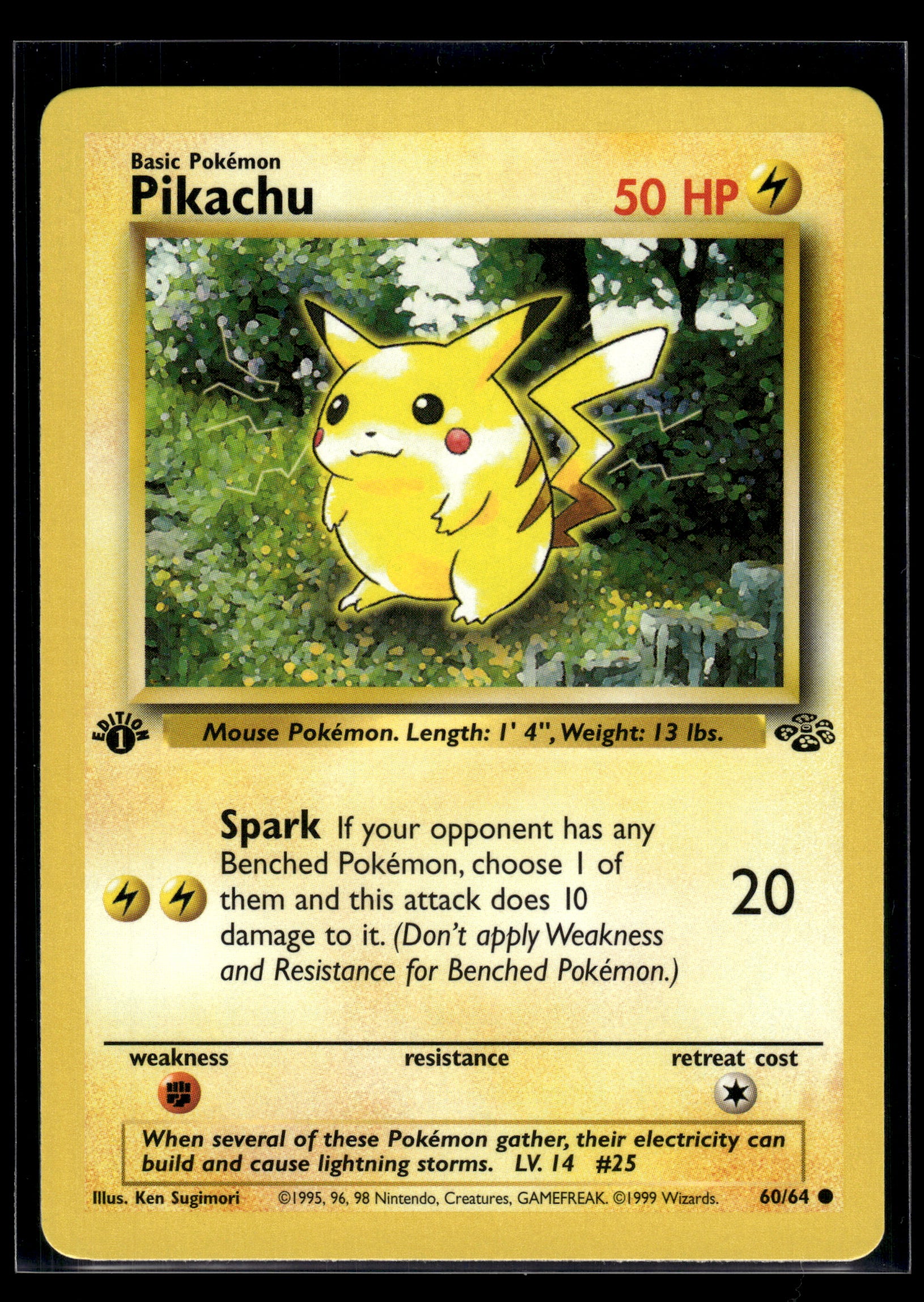 Pikachu #60/64 1st Edition Jungle LP