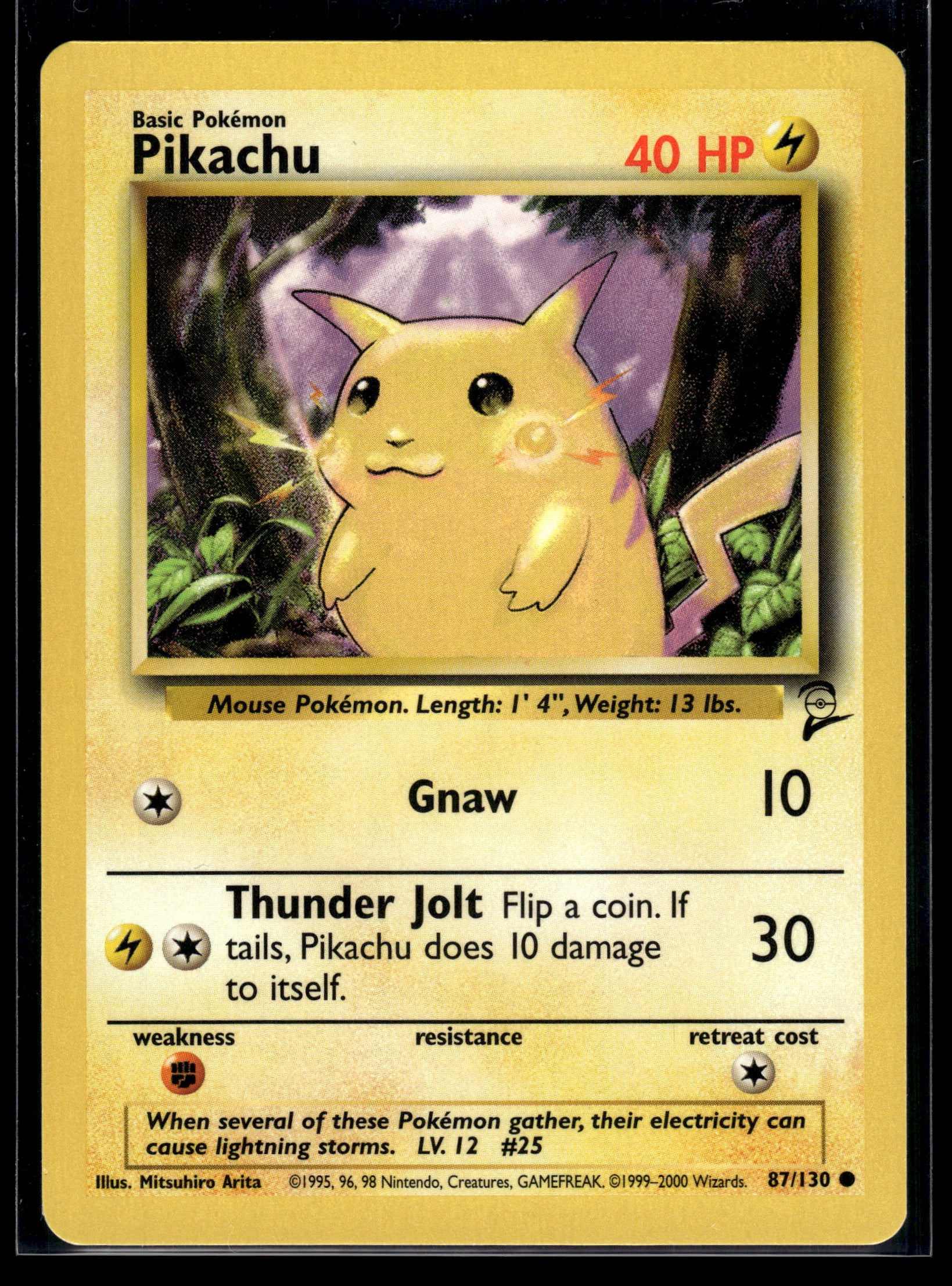 Pikachu #087/130 Base Set 2 NM