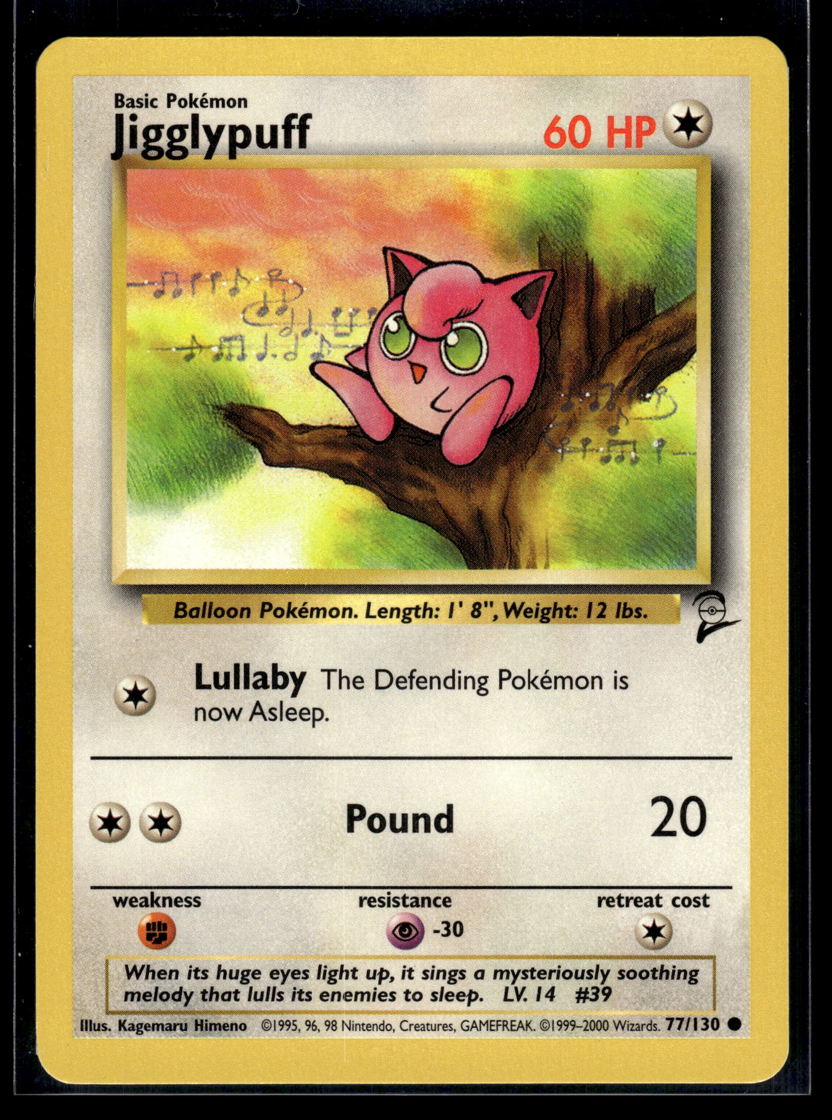 Jigglypuff #077/130 Base Set 2 VLP
