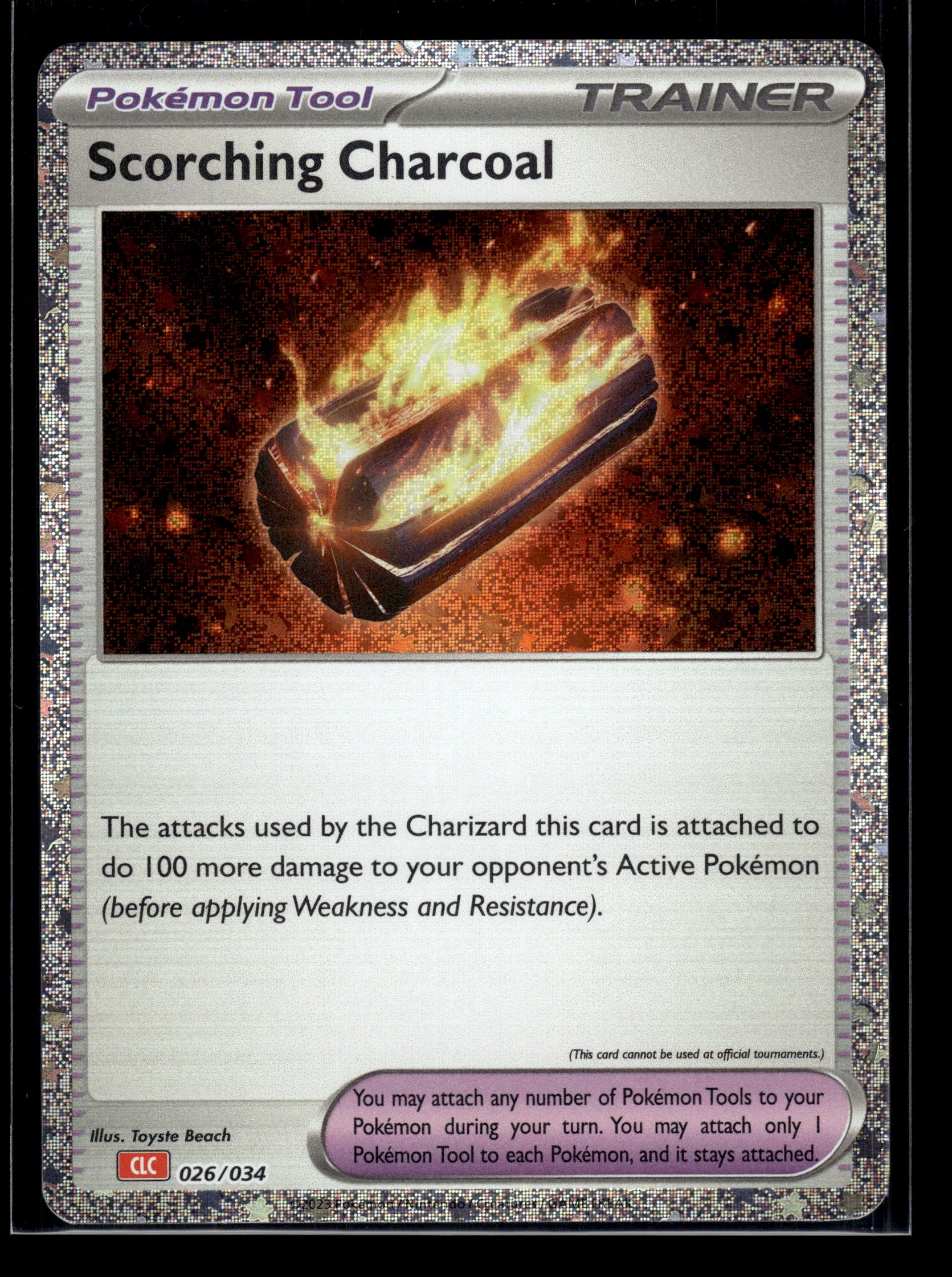 Scorching Charcoal #026/034 Trading Card Game Classic LP