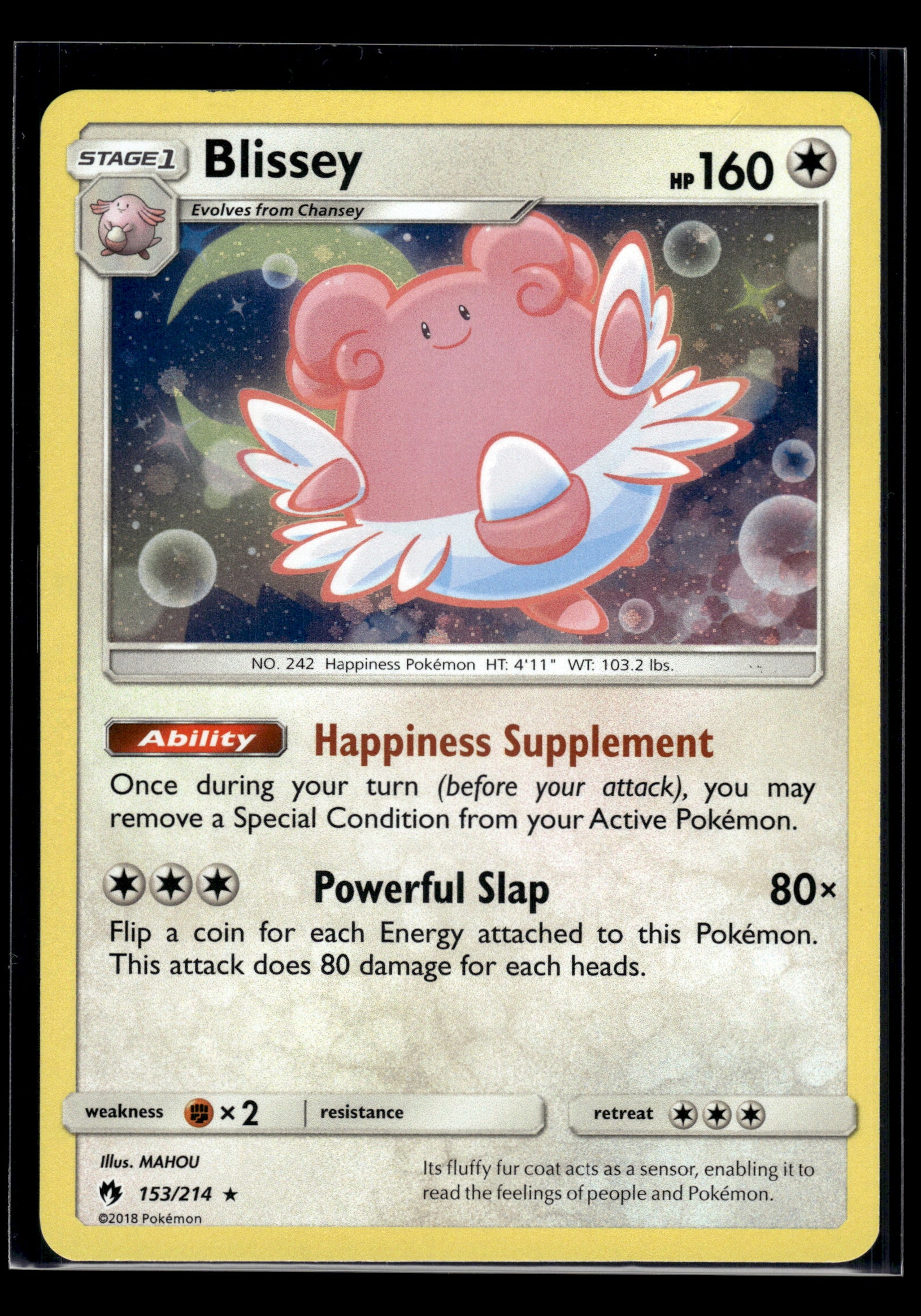 Blissey #153/214 Cosmos Holo Lost Thunder MP