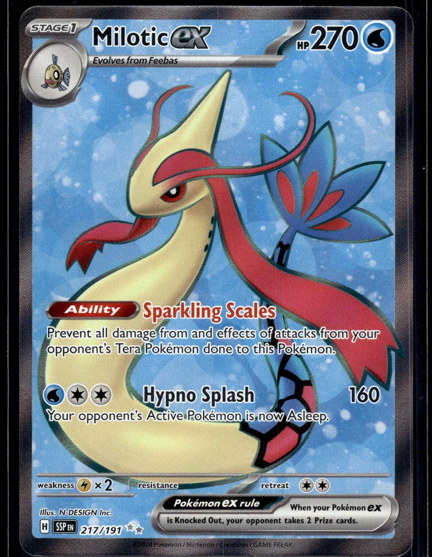 Milotic ex #217/191 Surging Sparks VLP