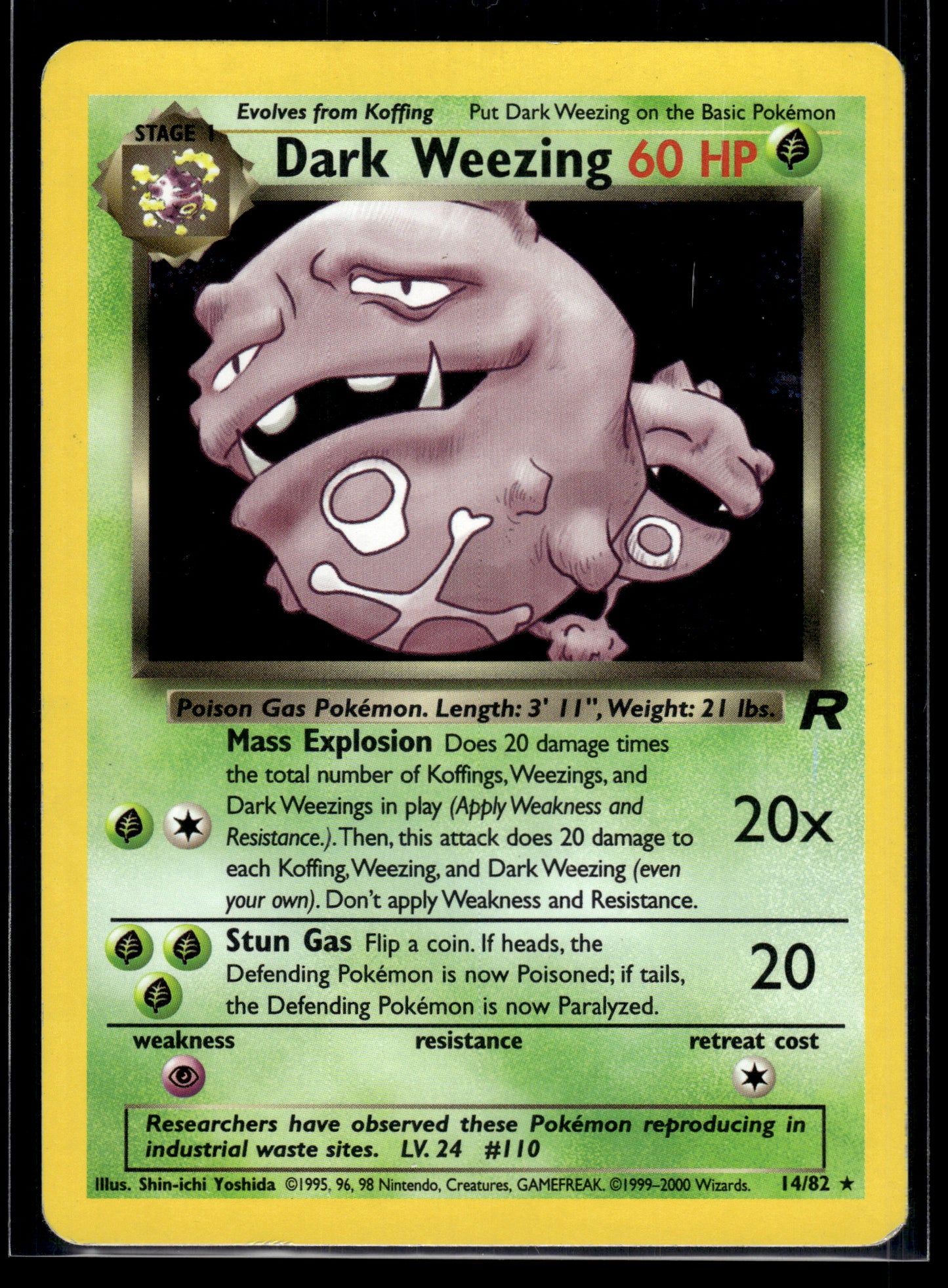 Dark Weezing #14/82 Team Rocket MP