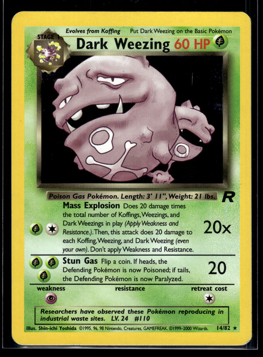 Dark Weezing #14/82 Team Rocket MP
